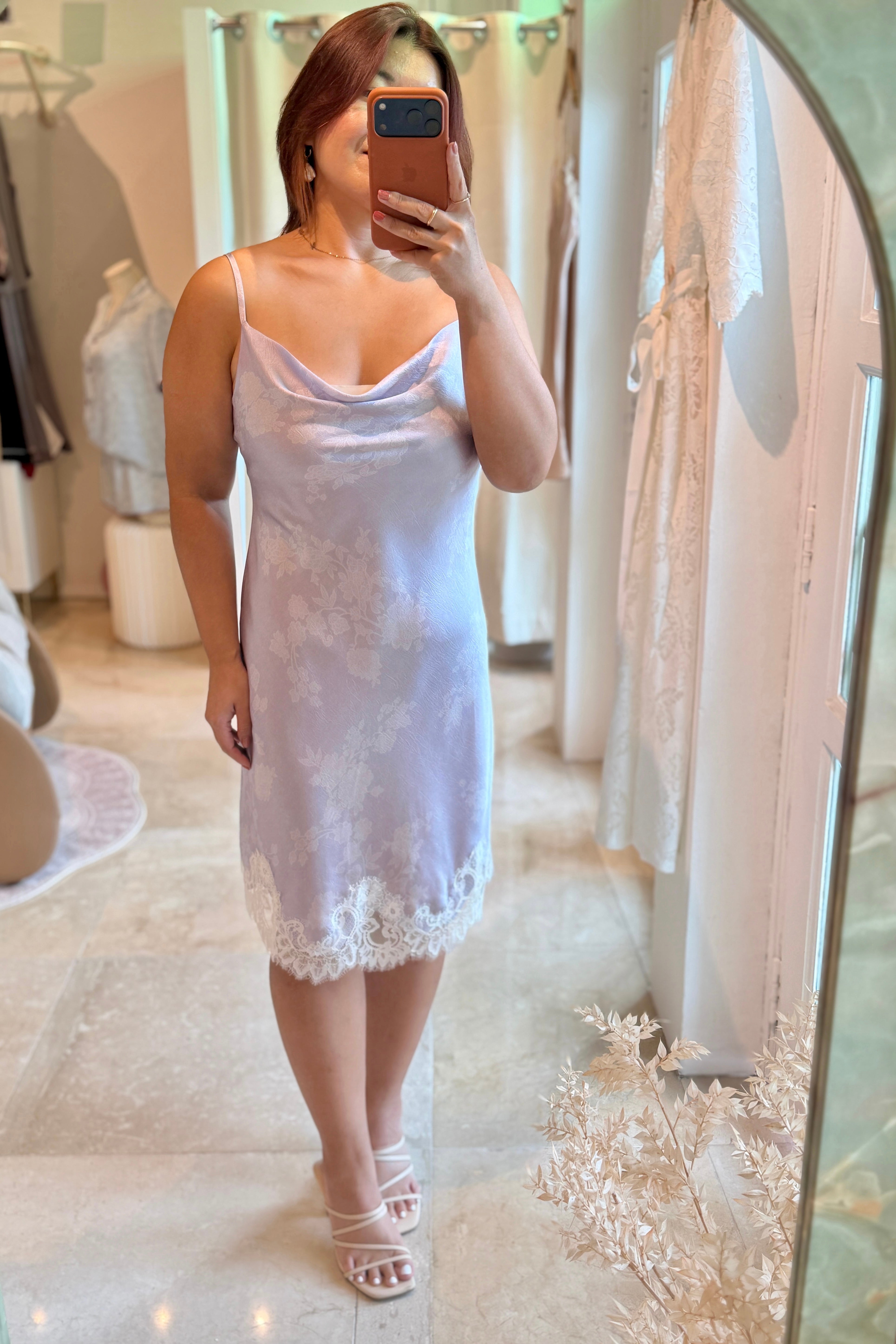 Lilac Cowl Neck Slip - Bells & Birds