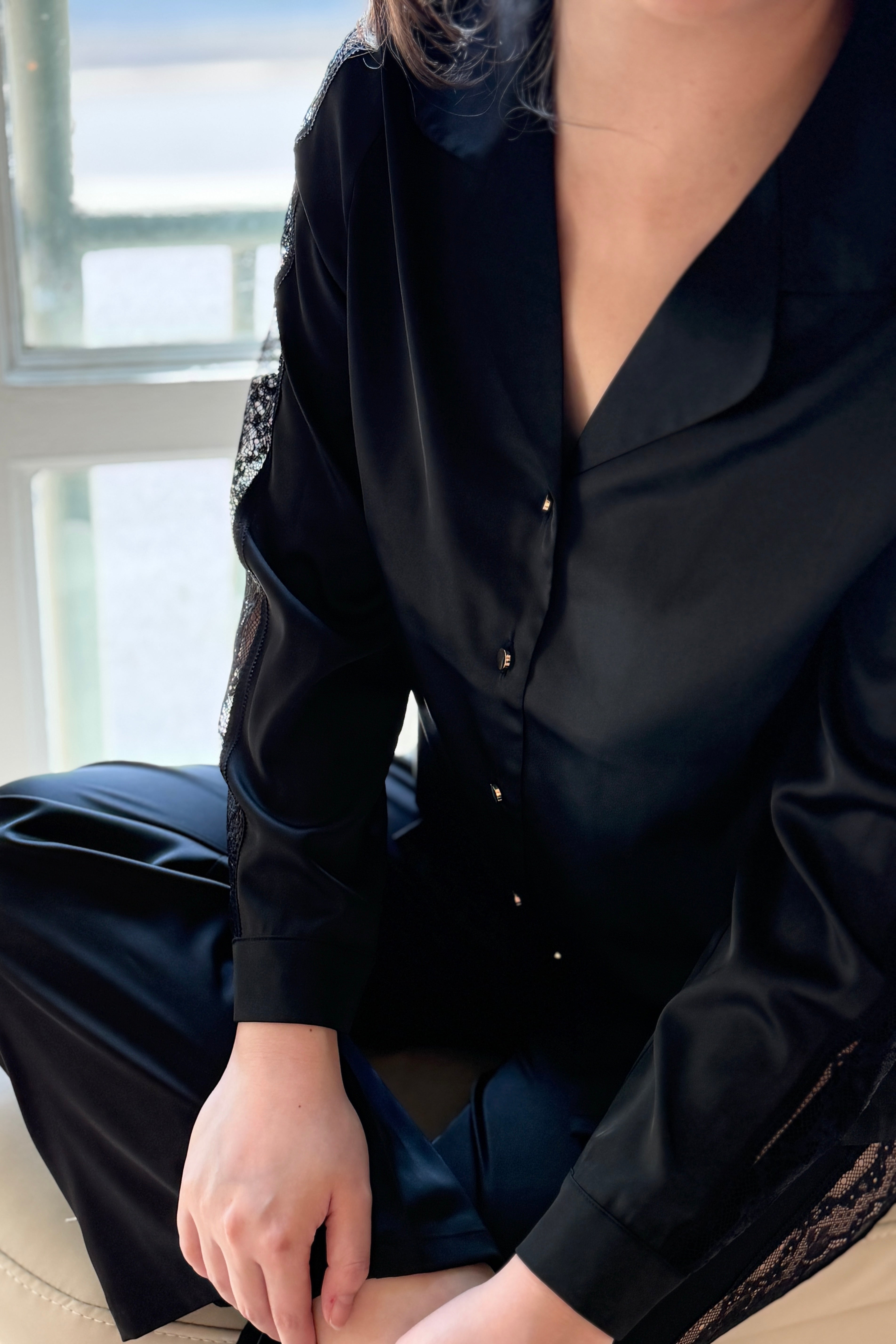Soleil Pants PJs (Black)