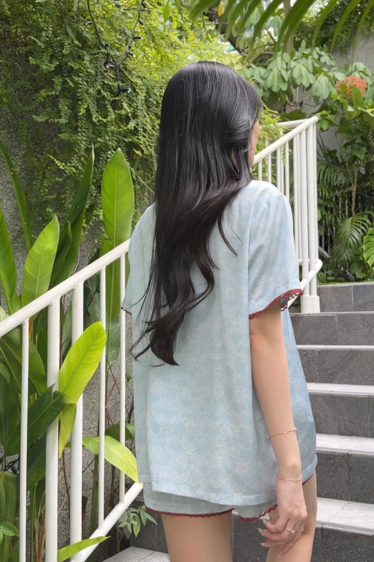 Lila Floral PJ Set - Bells & Birds