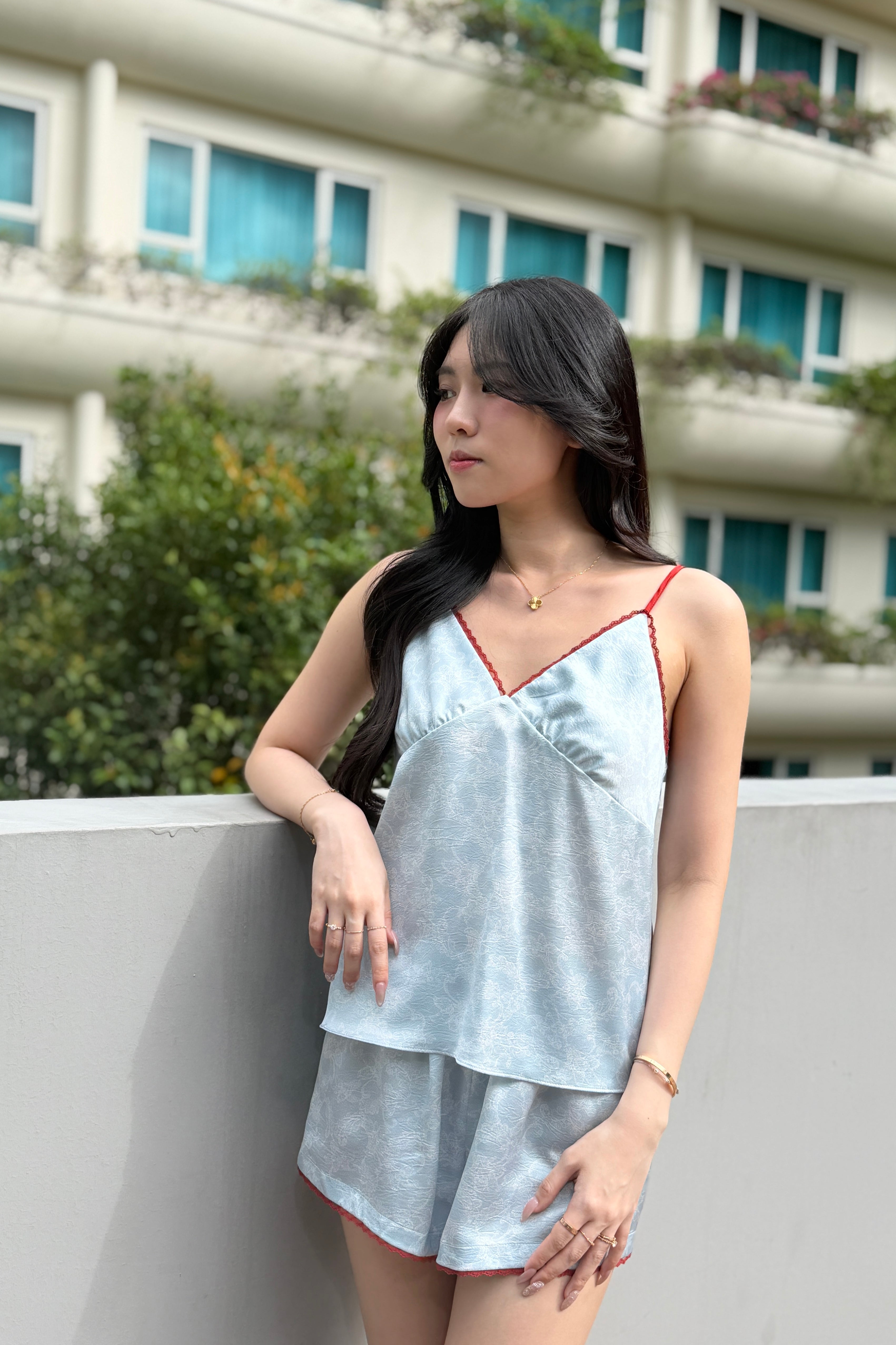 Lila Floral Cami Set - Bells & Birds