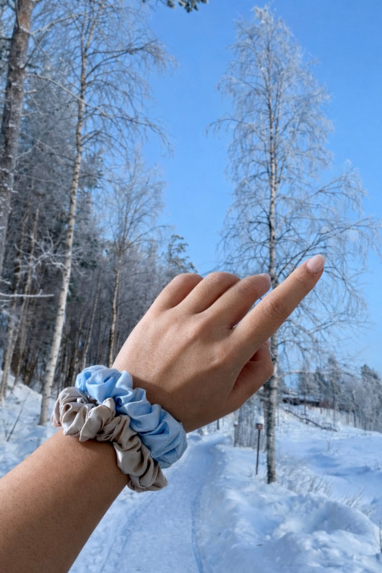 Mulberry Silk Scrunchies (3 for $39) - Bells & Birds