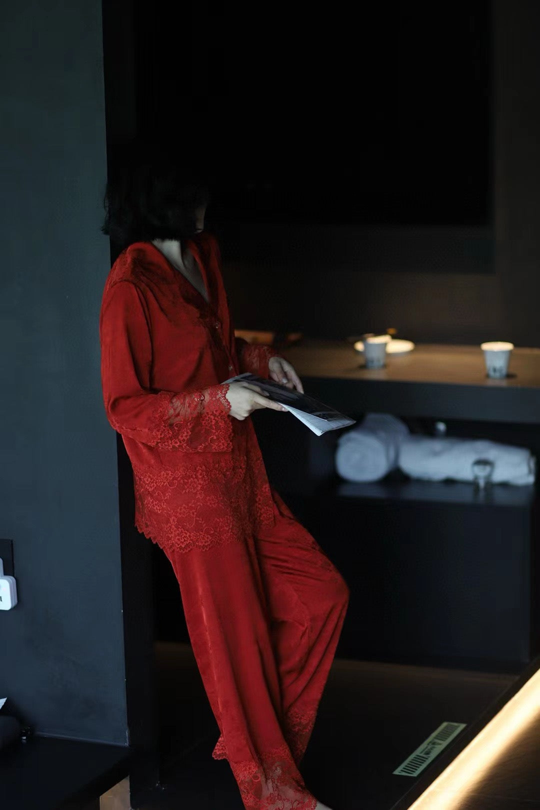 Camellia PJ Pants Set - Bells & Birds