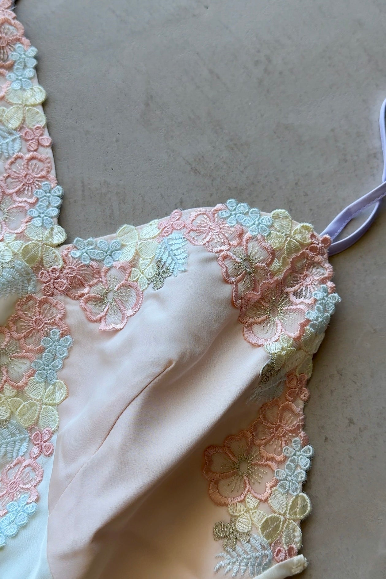 Wisteria Embroidered Slip