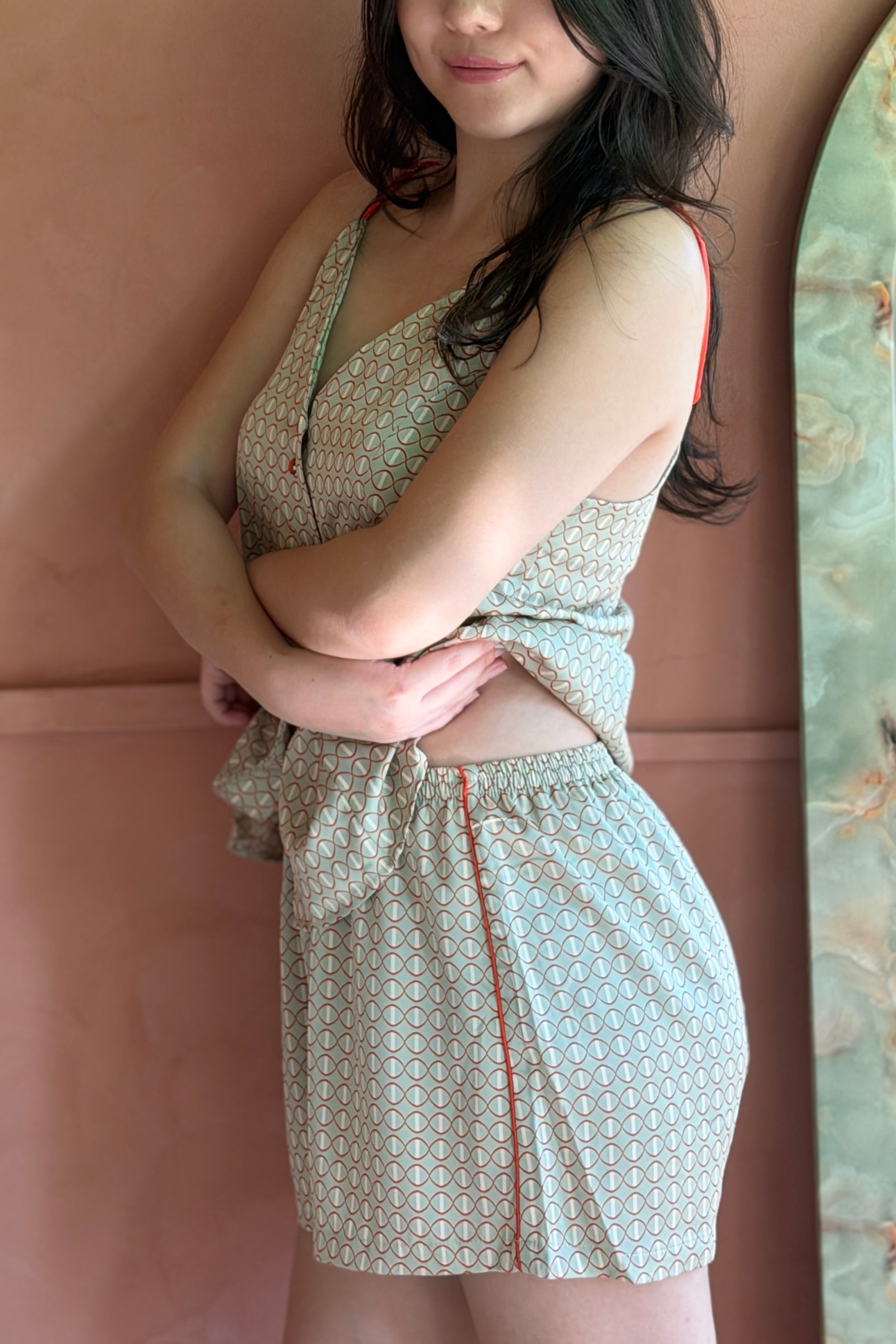 Citrus Glow Cami Set - Bells & Birds