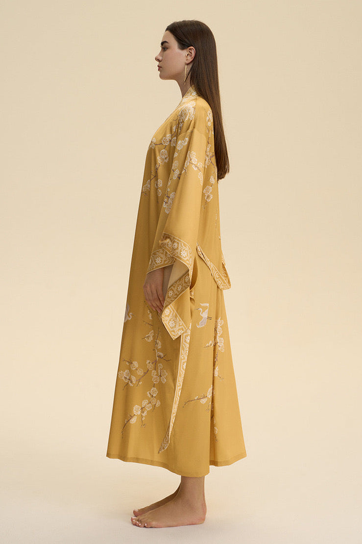 Flight of Whimsy Robe (Gold) - Bells & Birds