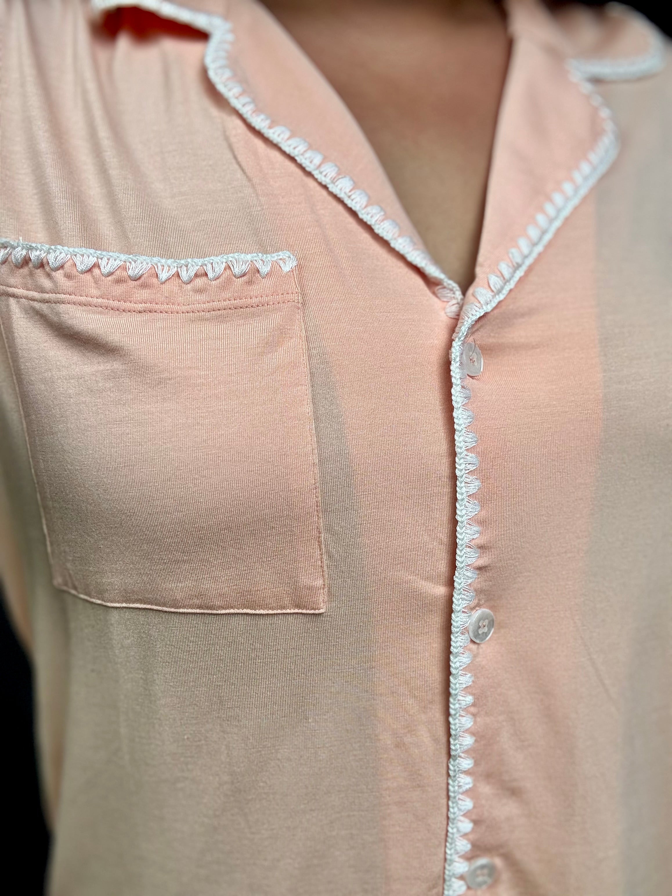 Oasis Modal Cotton PJs (Peach)