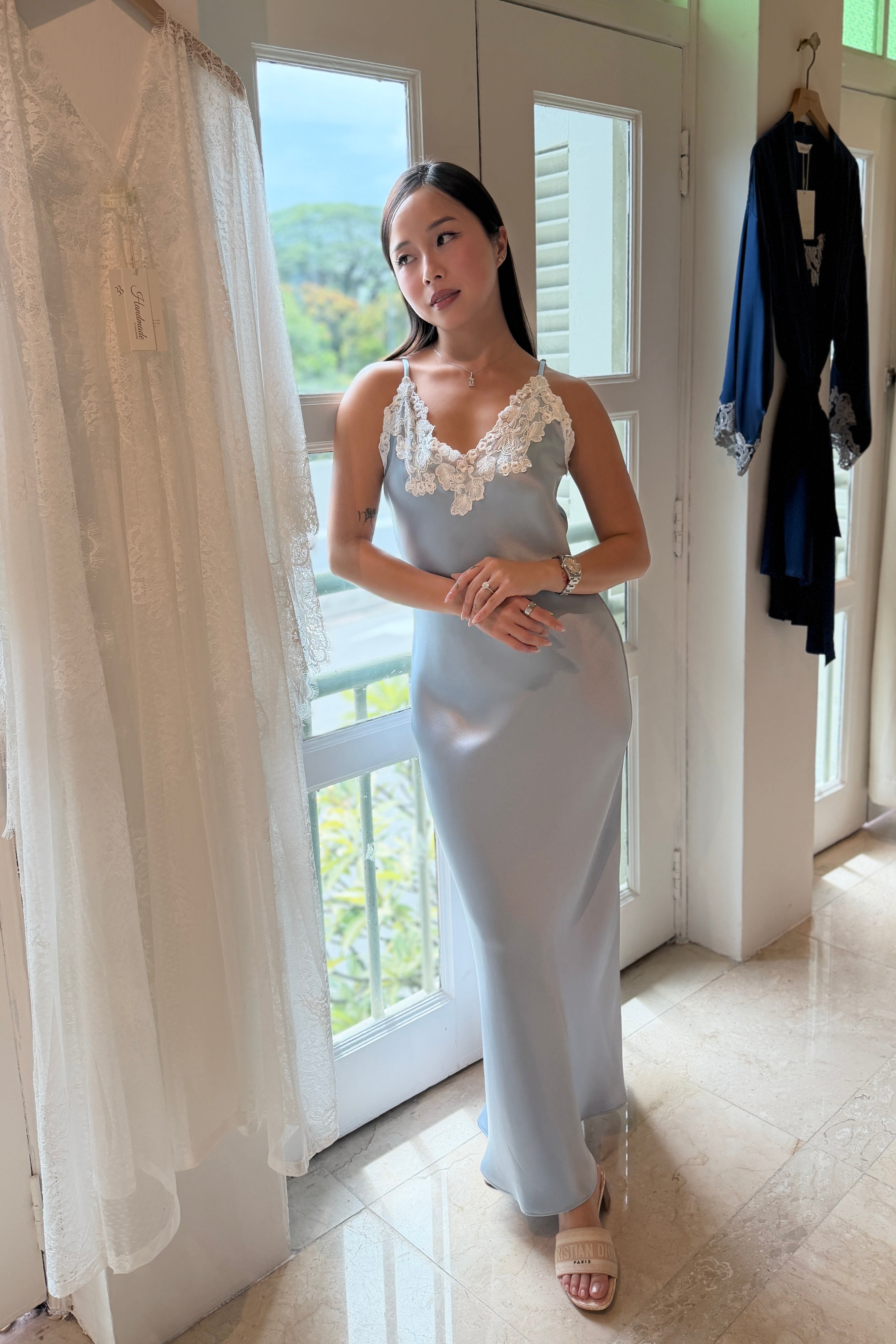 Gigi Silk Lace Slip (BESPOKE)
