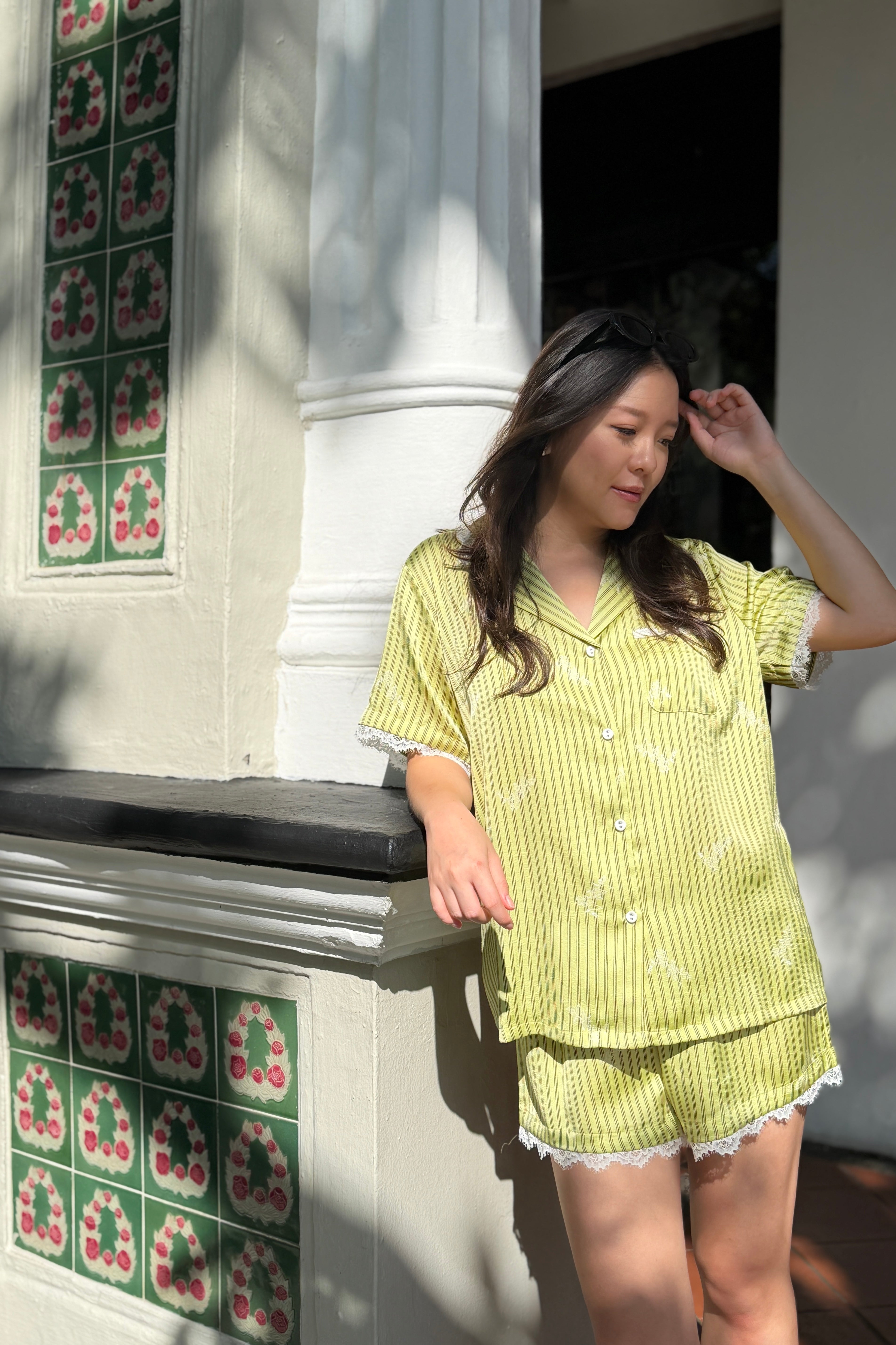 Sage Bloom PJ Set