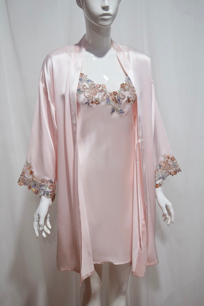 Florentine Mulberry Silk Slip (Rose) - Bells & Birds