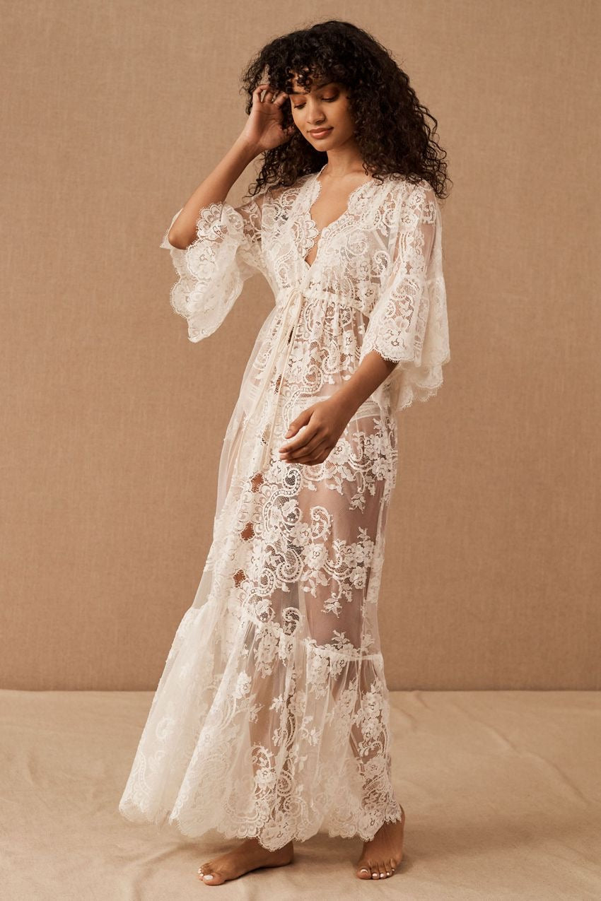 Charlotte Lace Gown (White)