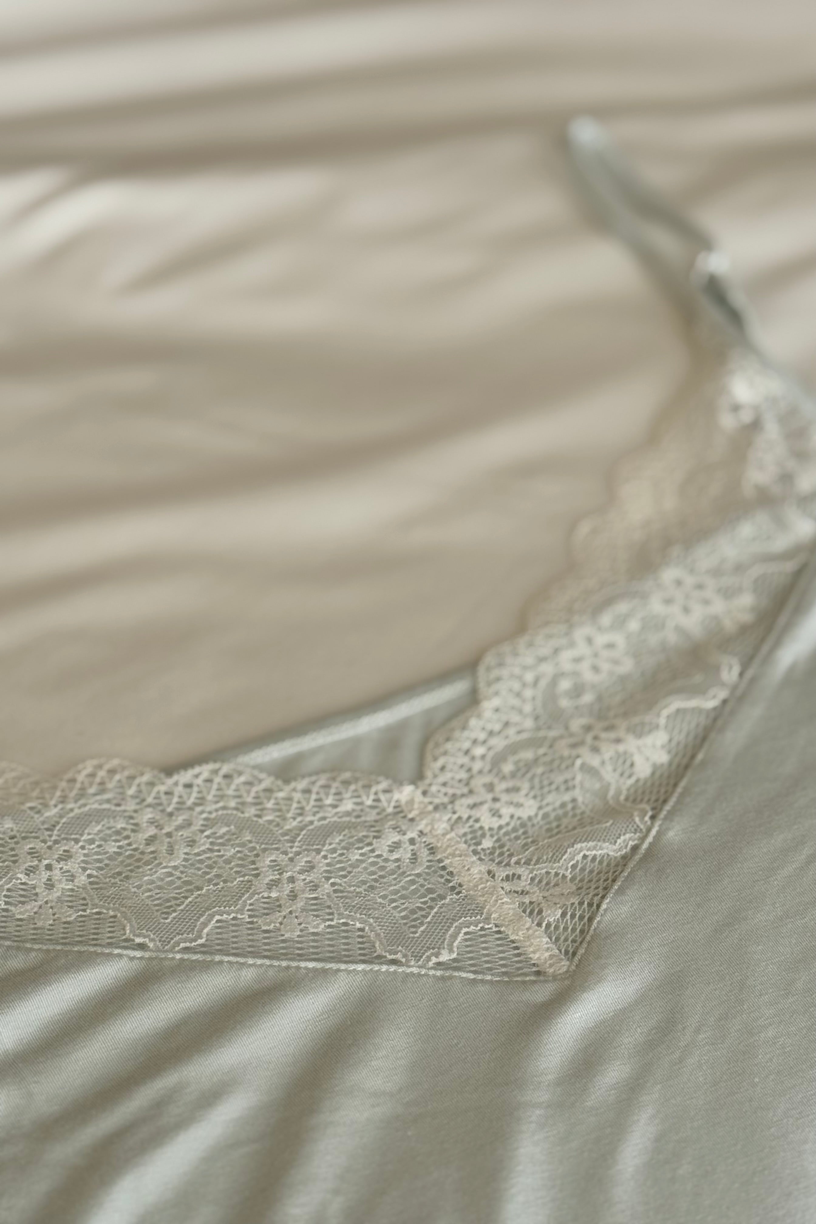 Sofia Modal Cotton Slip (Mint)
