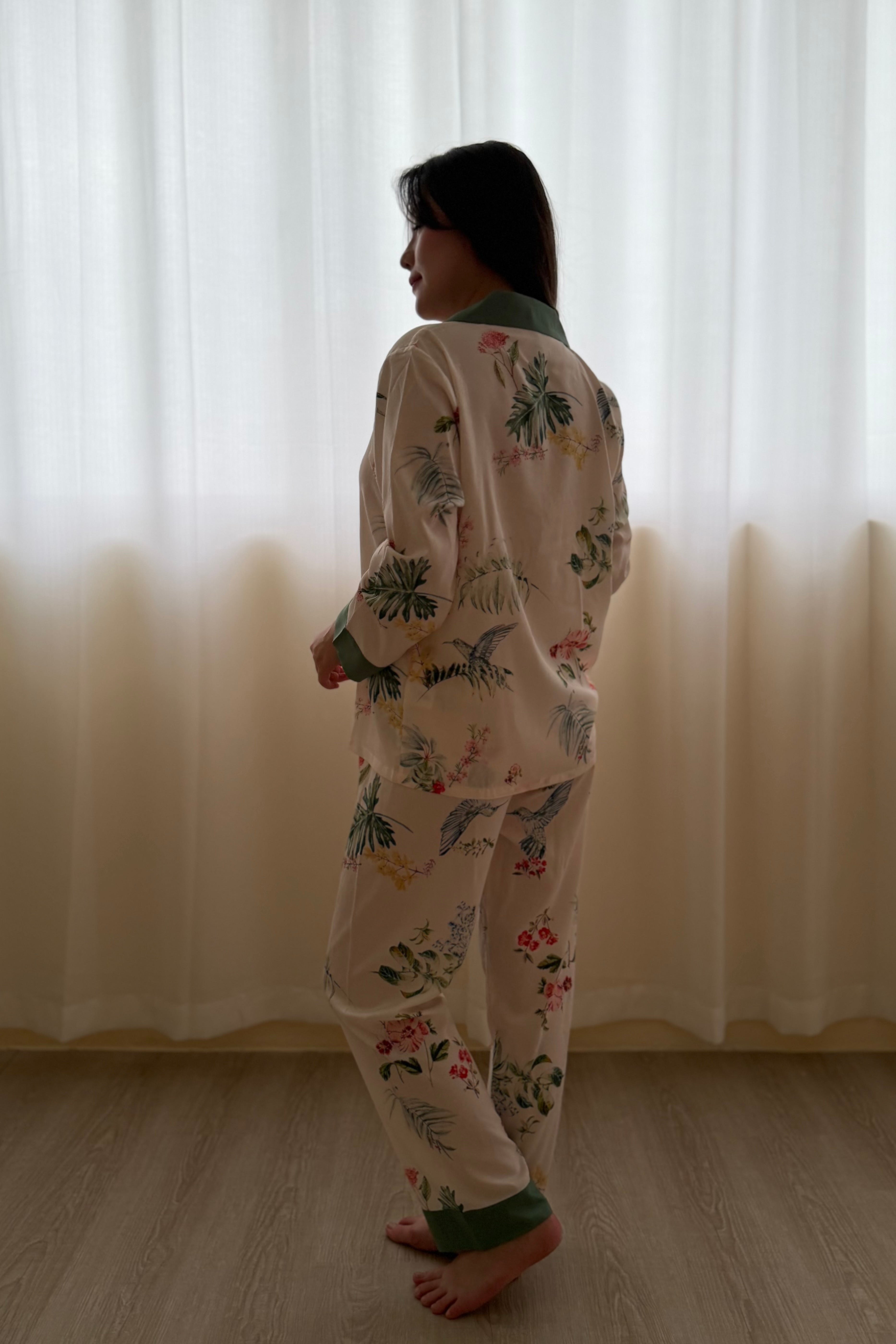 Paradiso PJ Pants Set - Bells & Birds