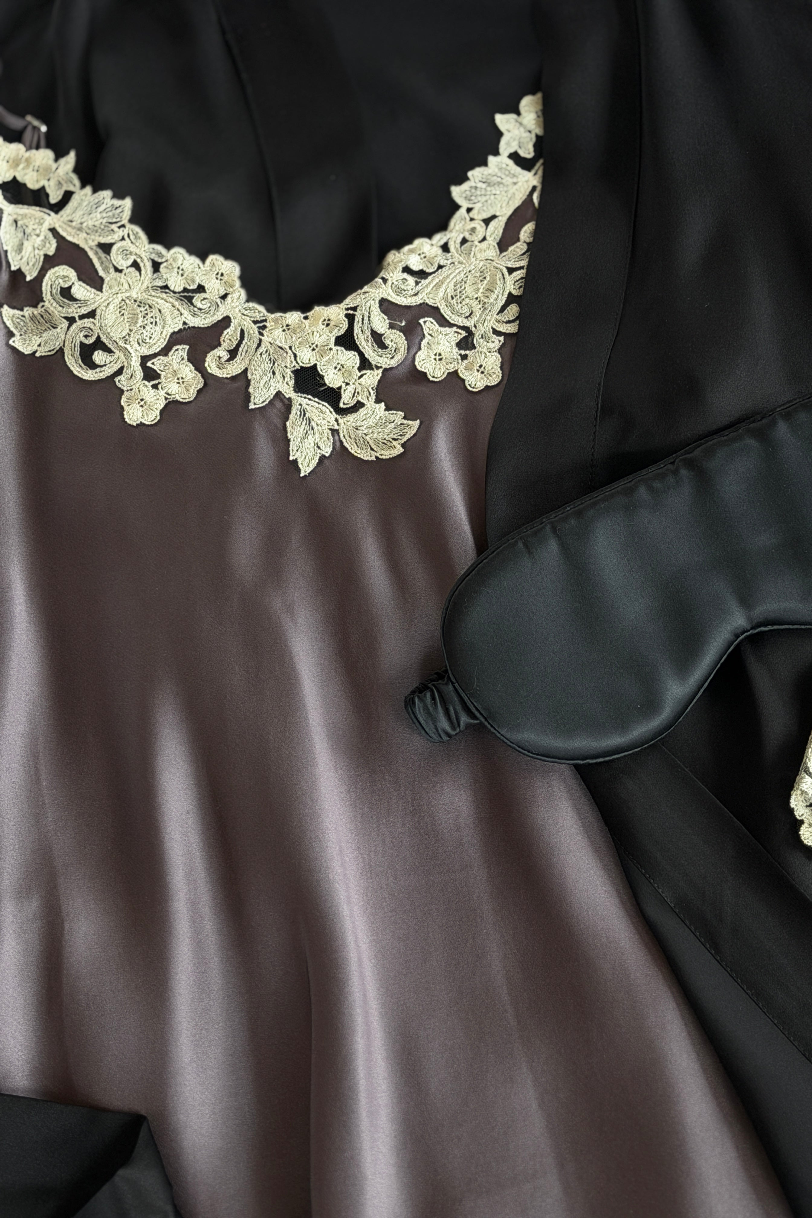 Florentine Mulberry Silk Slip (Grey) - Bells & Birds