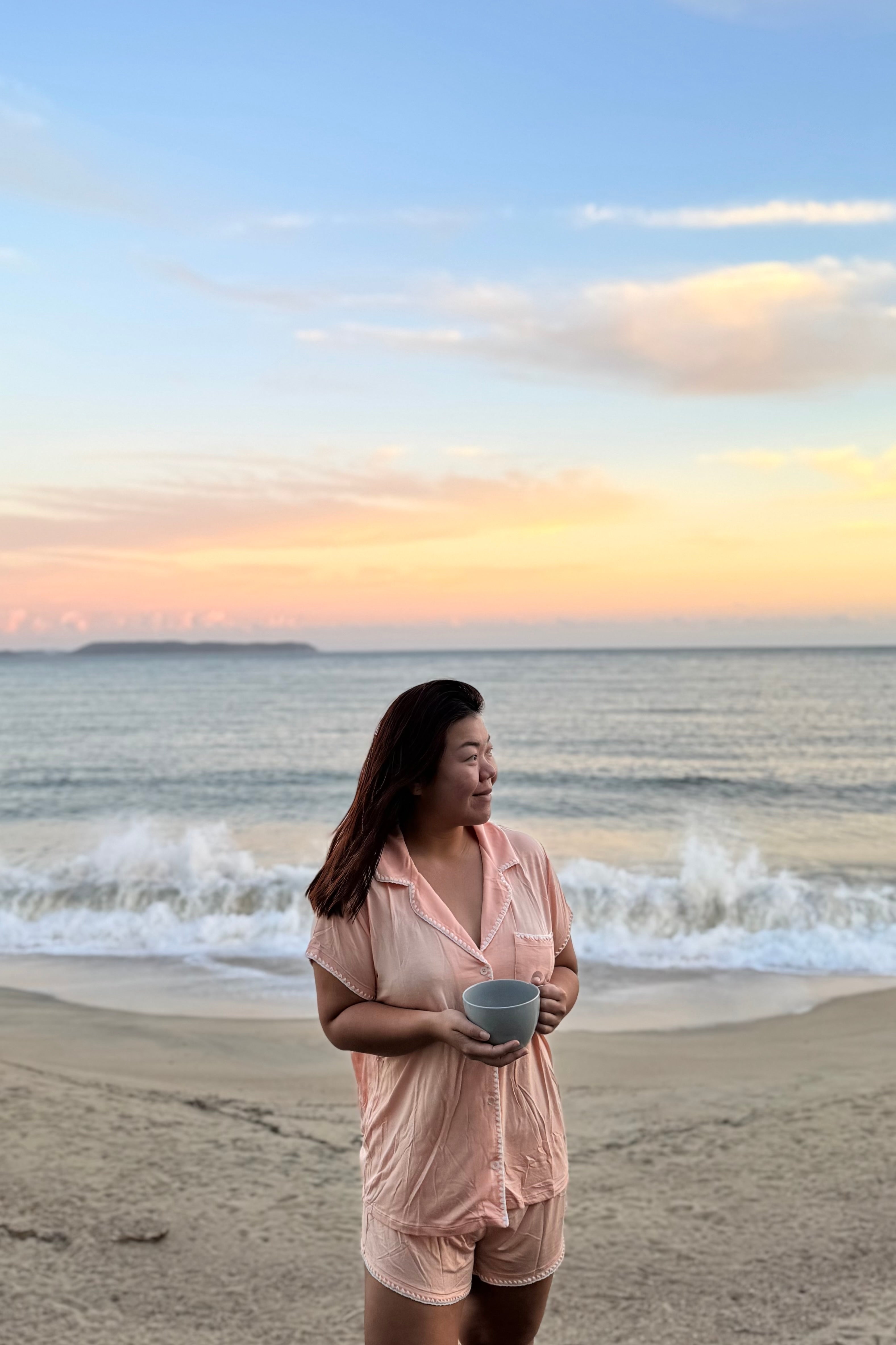 Oasis Modal Cotton PJs (Peach)