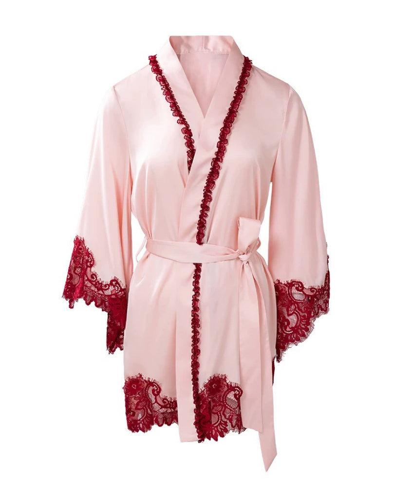 Chantilly Satin Robe