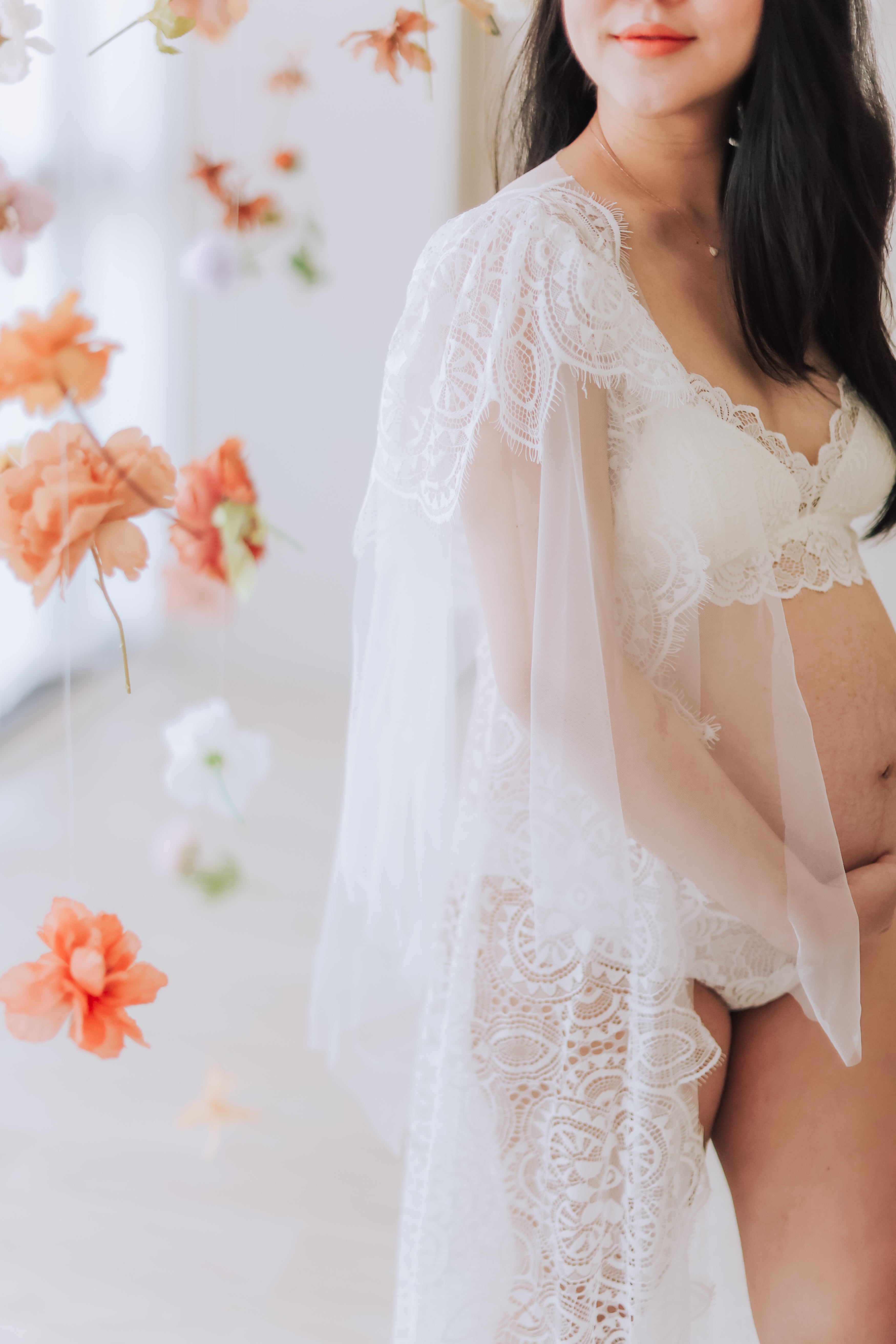 Elizabeth Lace Dressing Gown