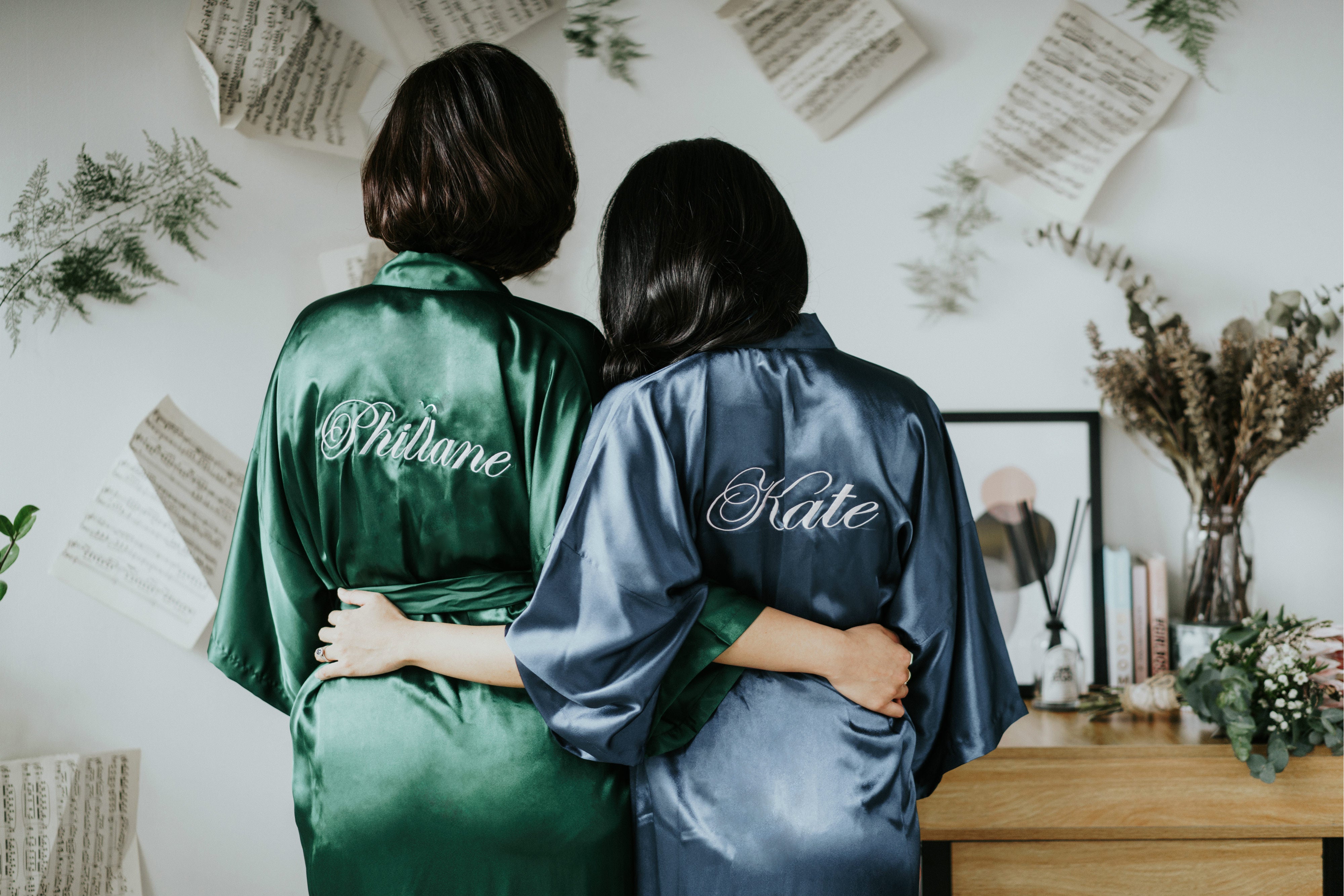 Bridesmaids Silk Robe Bundle - Bells & Birds