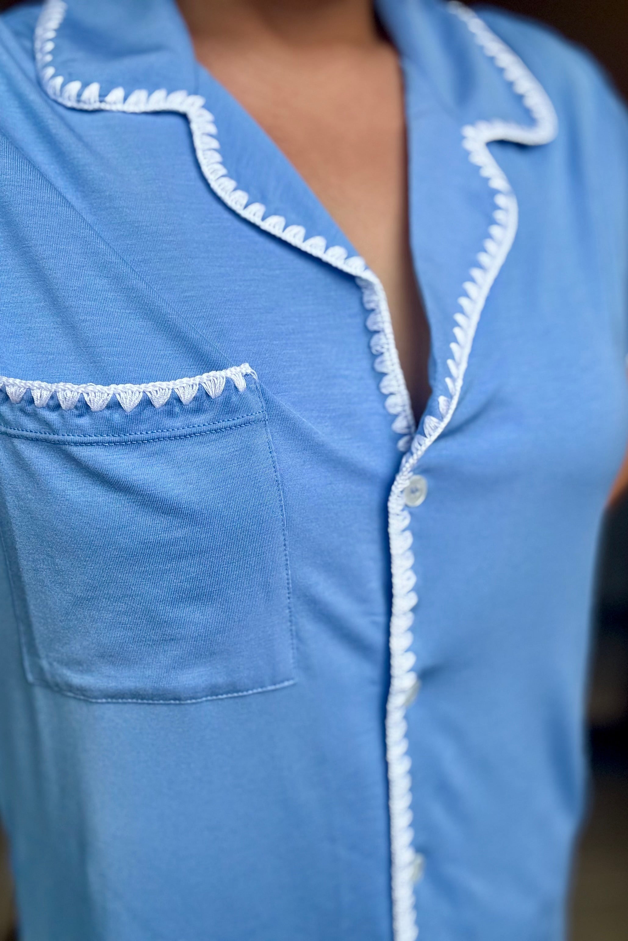 Oasis Modal Cotton PJs (Sky)