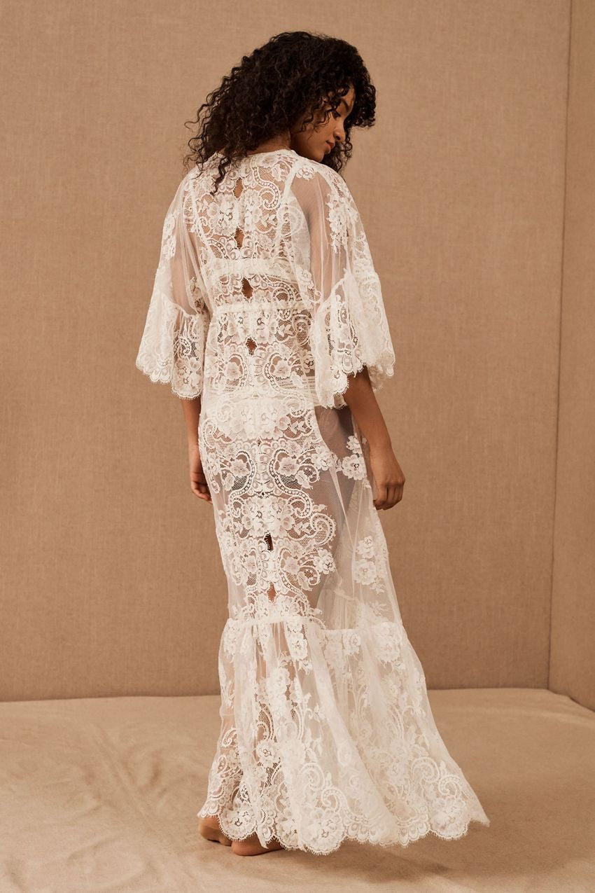 Charlotte Lace Gown (White)