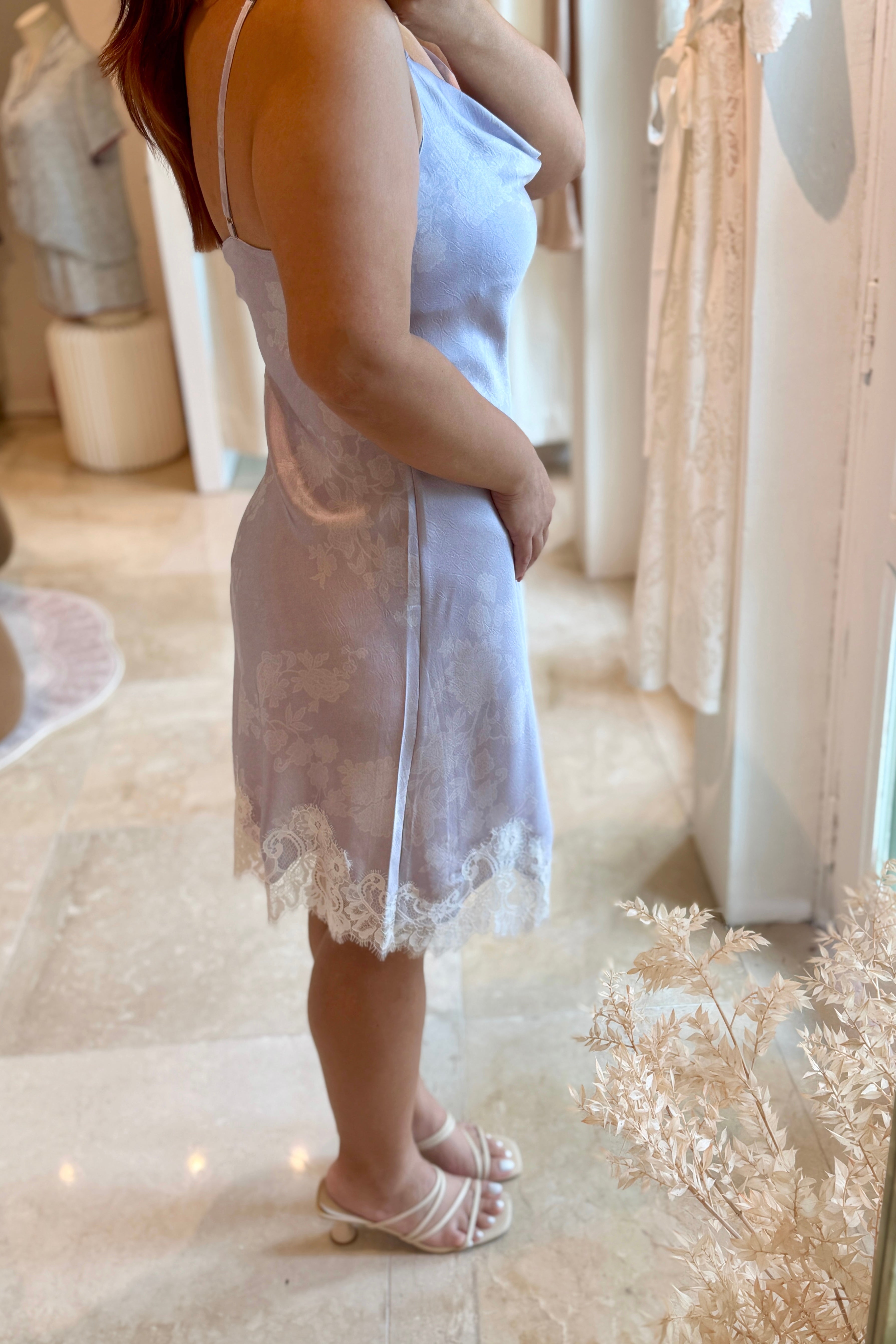 Lilac Cowl Neck Slip - Bells & Birds
