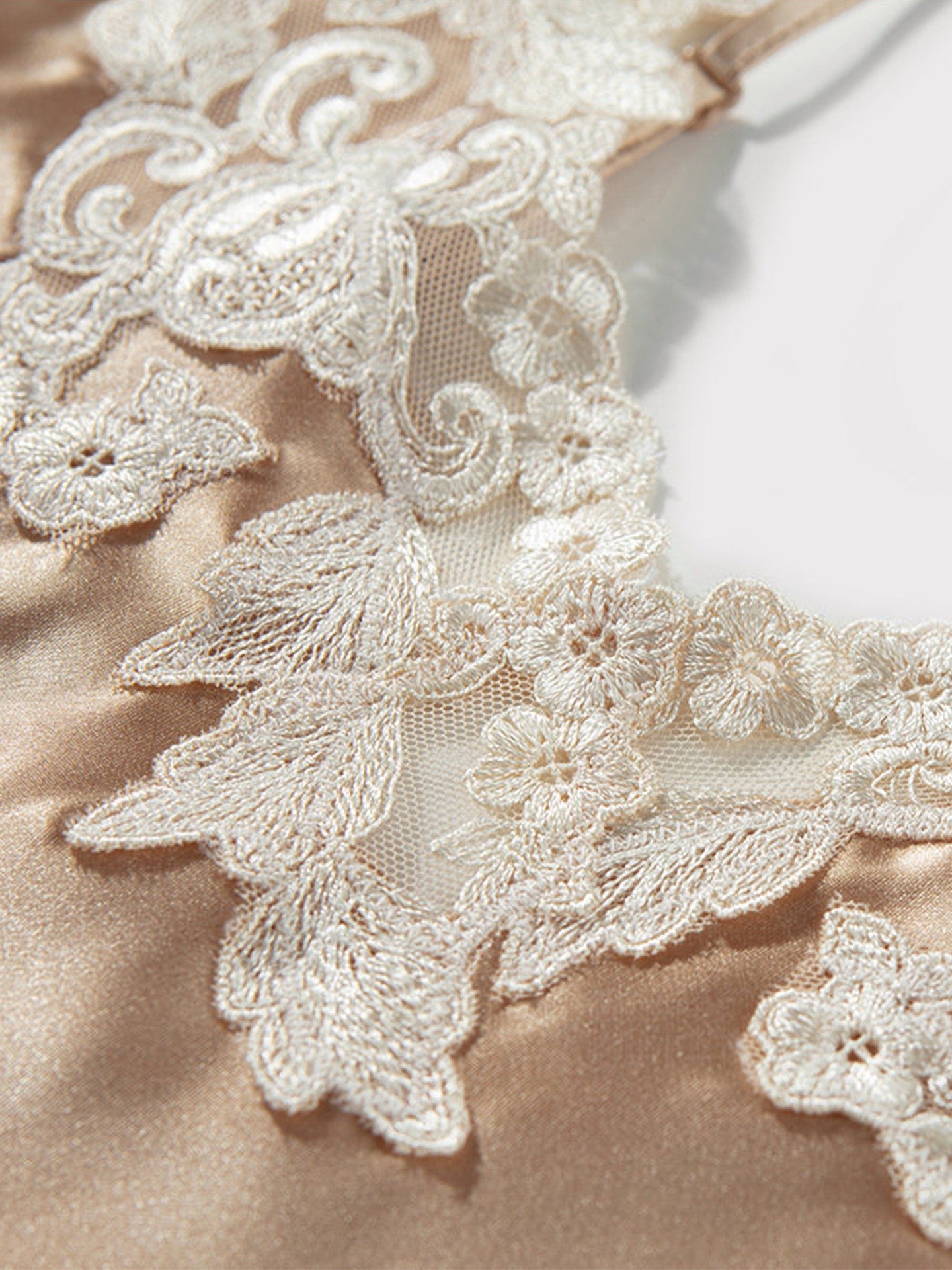 Gigi Mulberry Silk Lace Slip (BESPOKE) - Bells & Birds