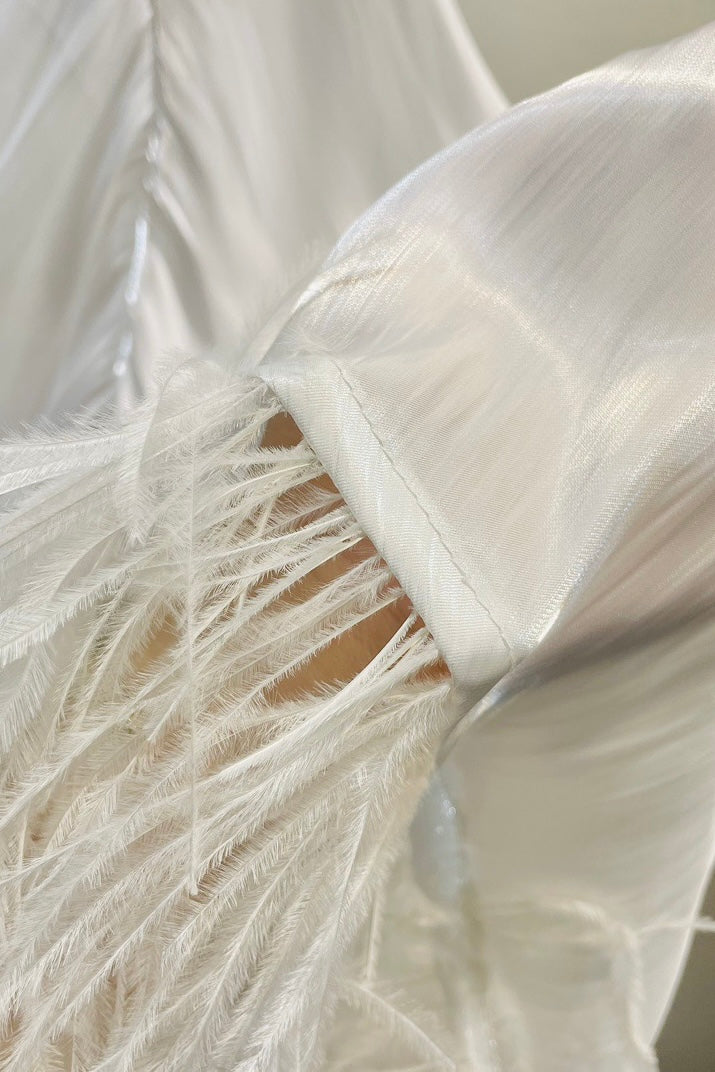 Dandelion Feather Robe (White)