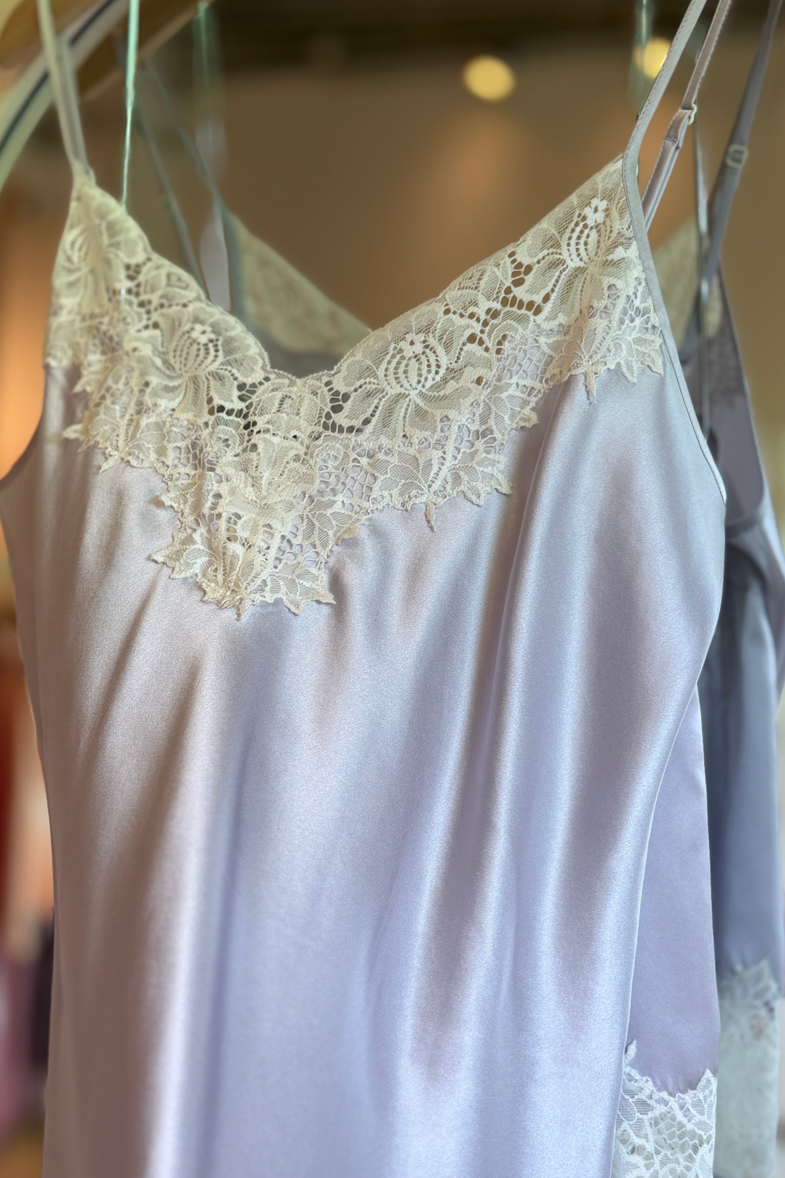 Everly Mulberry Silk Cami Set (Lilac)