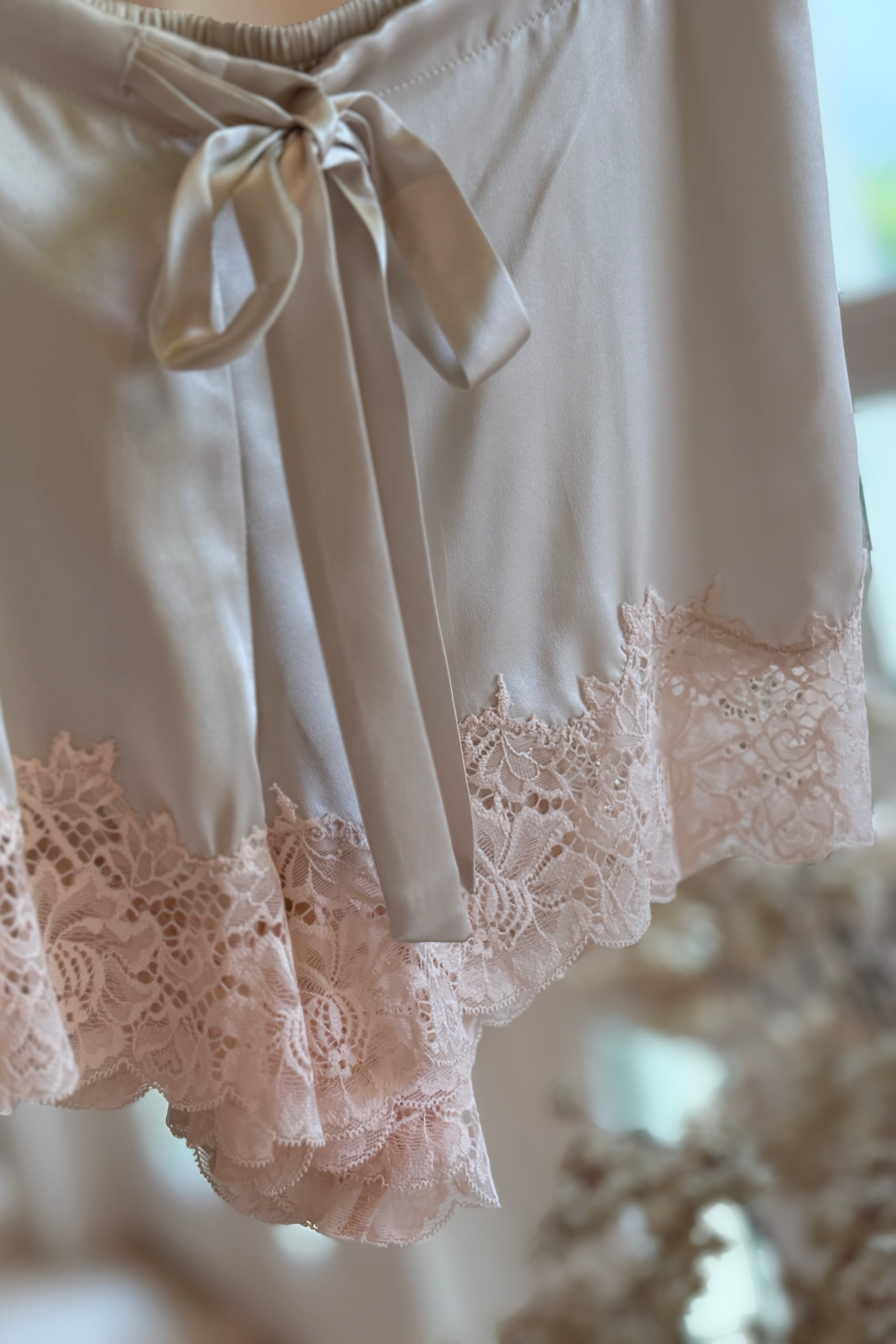 Everly Mulberry Silk Cami Set (Pink)
