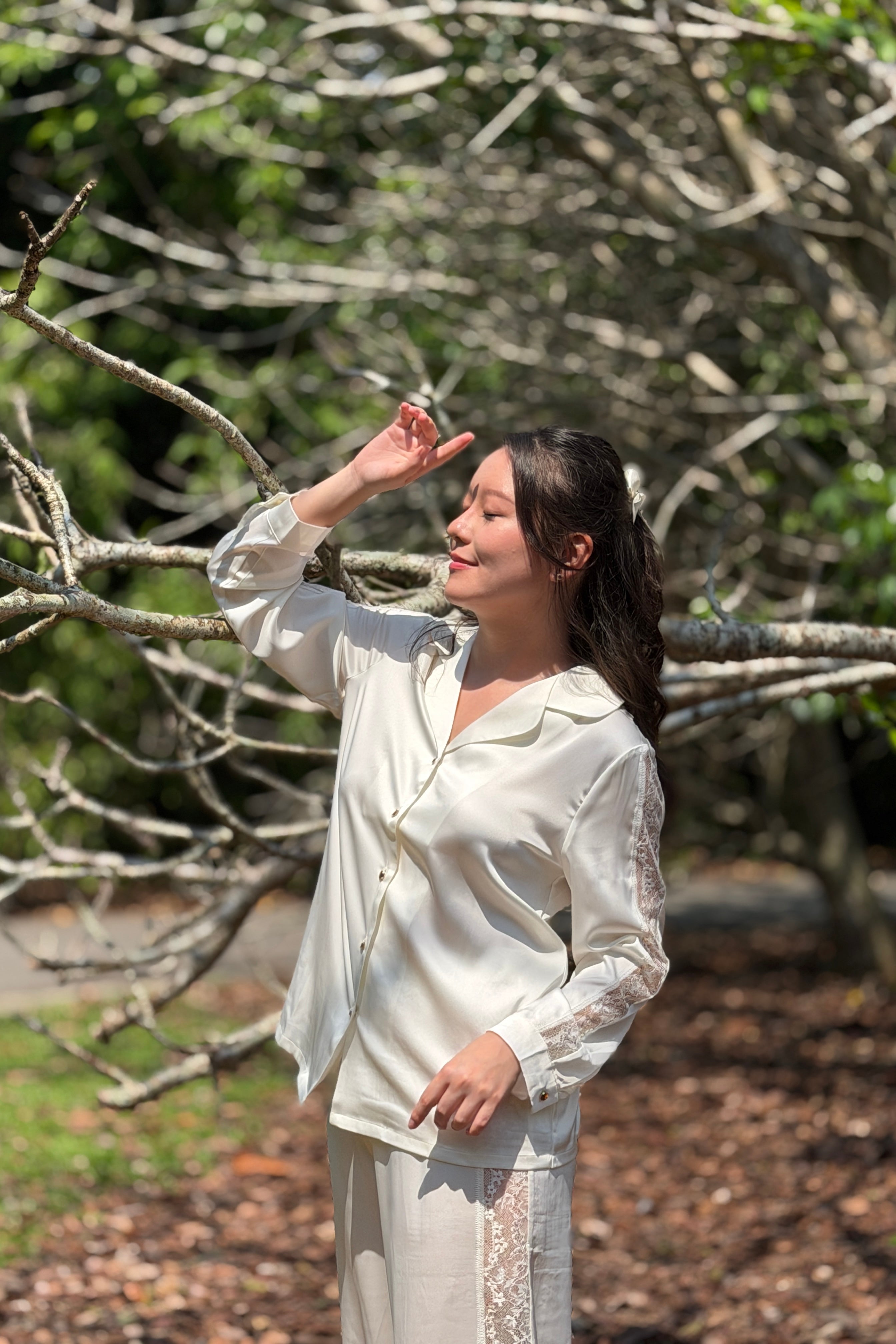 Soleil Pants PJs - Bells & Birds