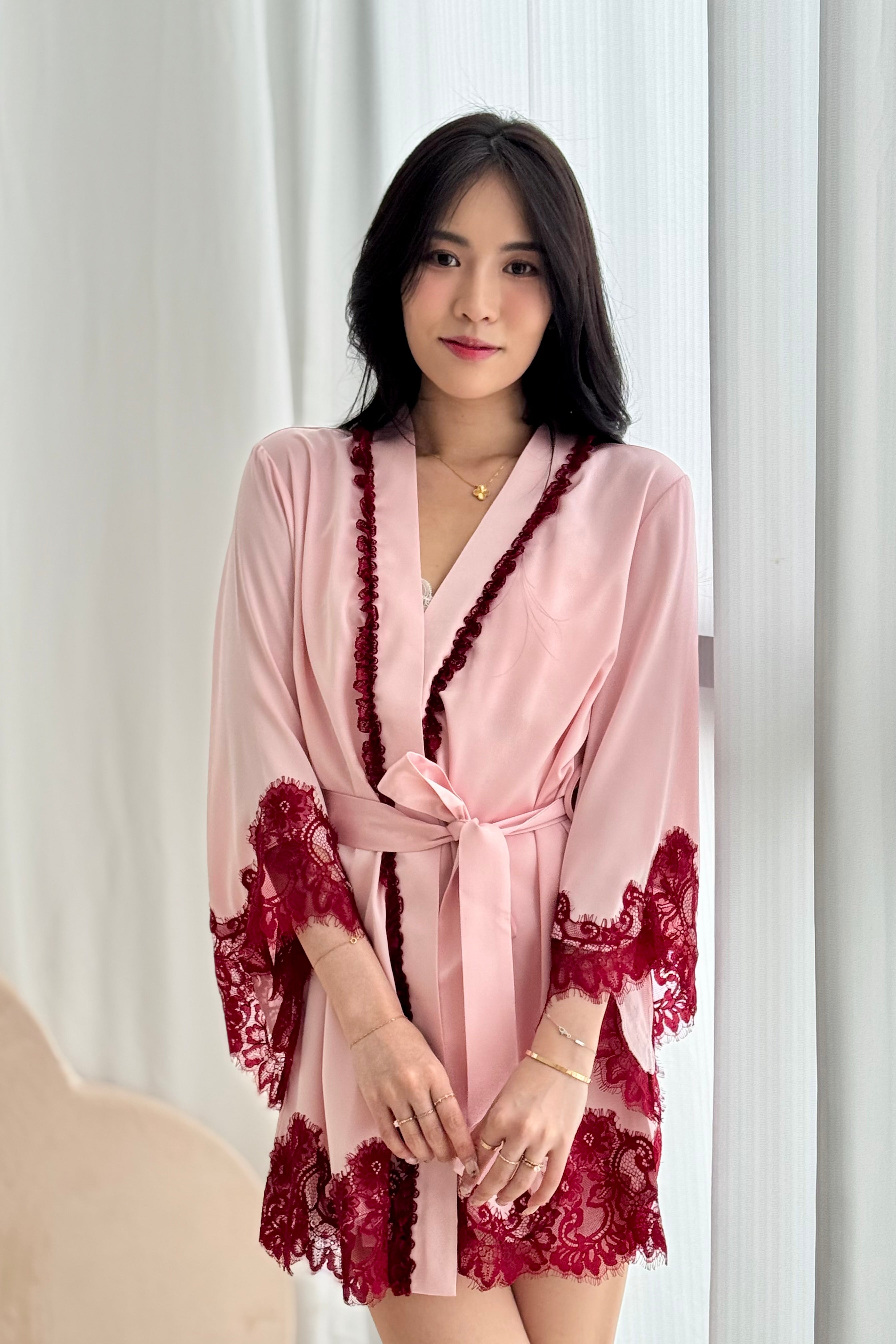 Chantilly Satin Robe