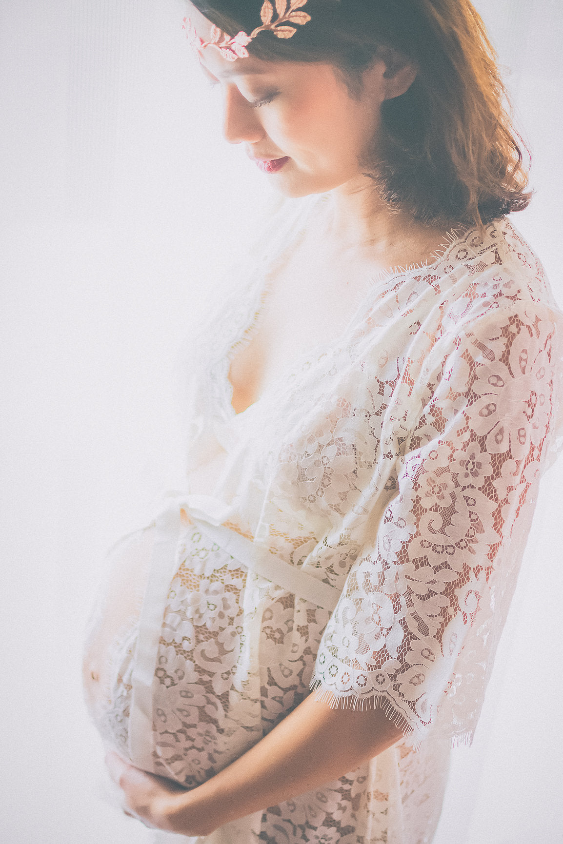 Fée en Blanc Lace Robe - Bells & Birds