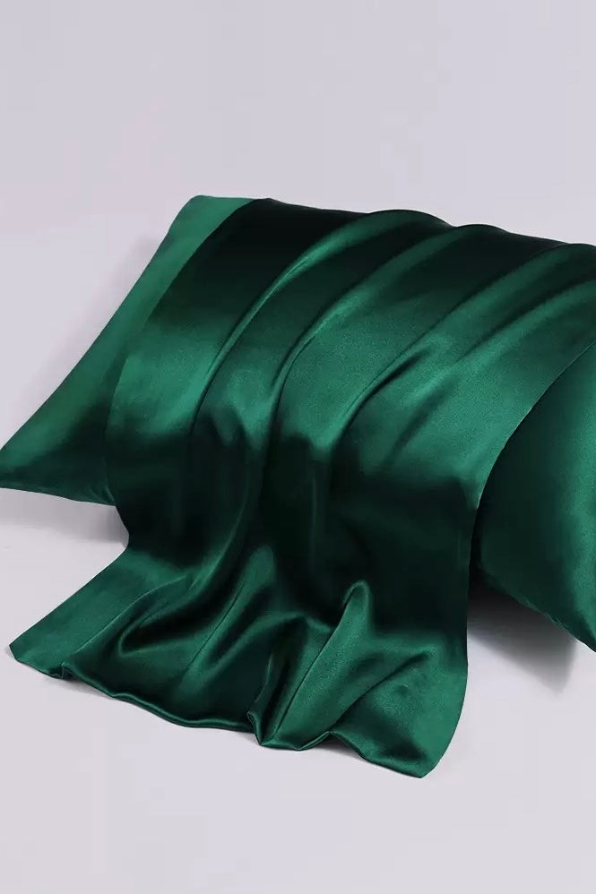 Mulberry Silk Pillowcase (10 colours) - Bells & Birds