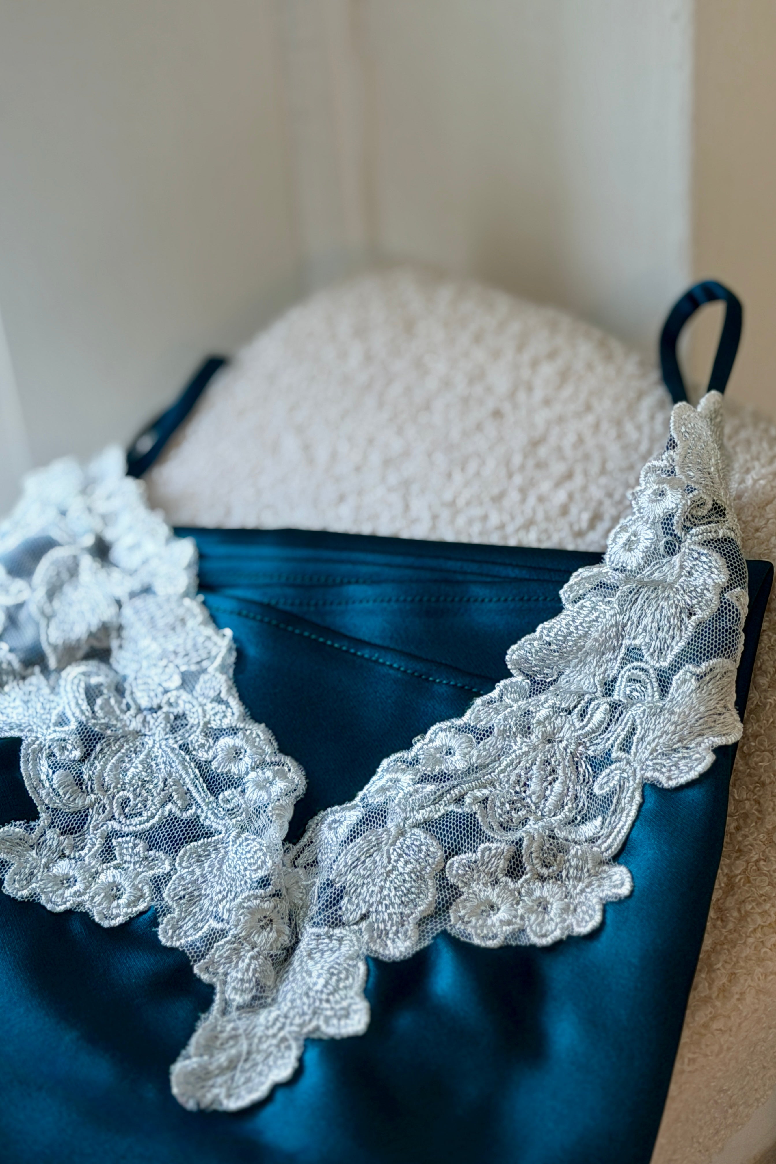 Gigi Silk Lace Slip (BESPOKE) - Bells & Birds