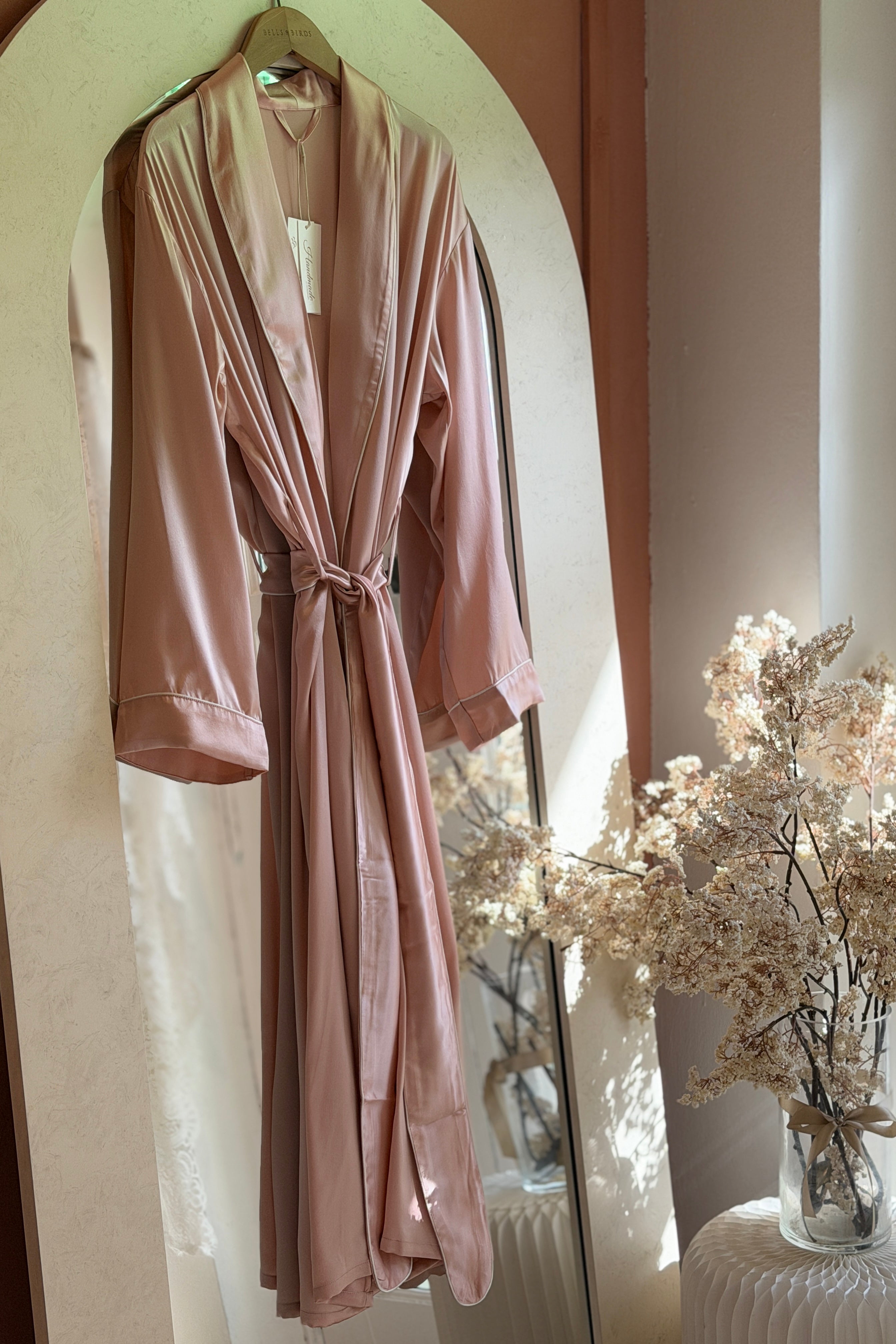 Empress Mulberry Silk Robe (Pink)