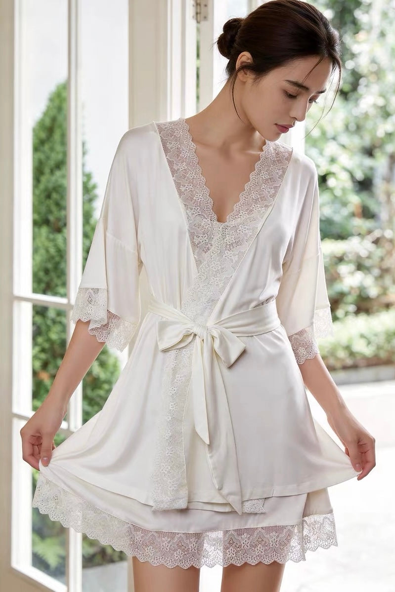Sofia Cotton Robe (White)