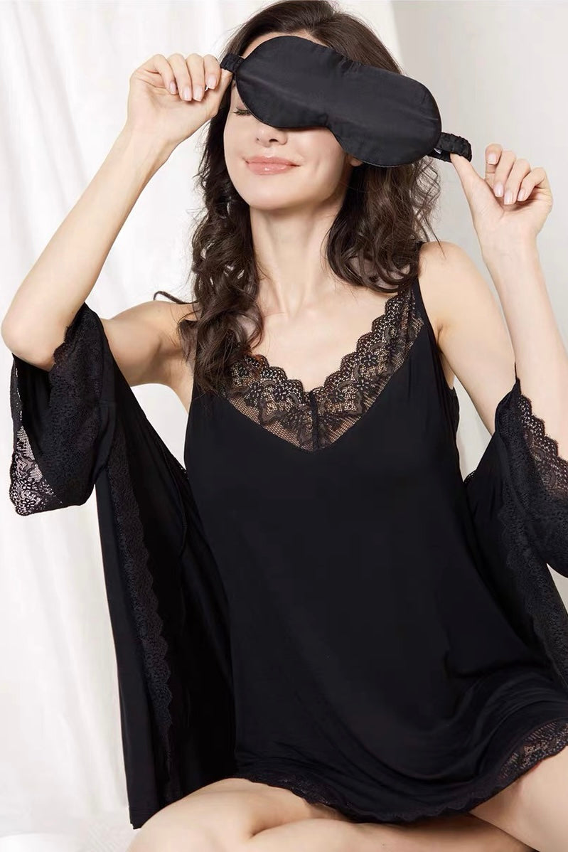 Mulberry Silk Eye Mask (9 colours) - Bells & Birds