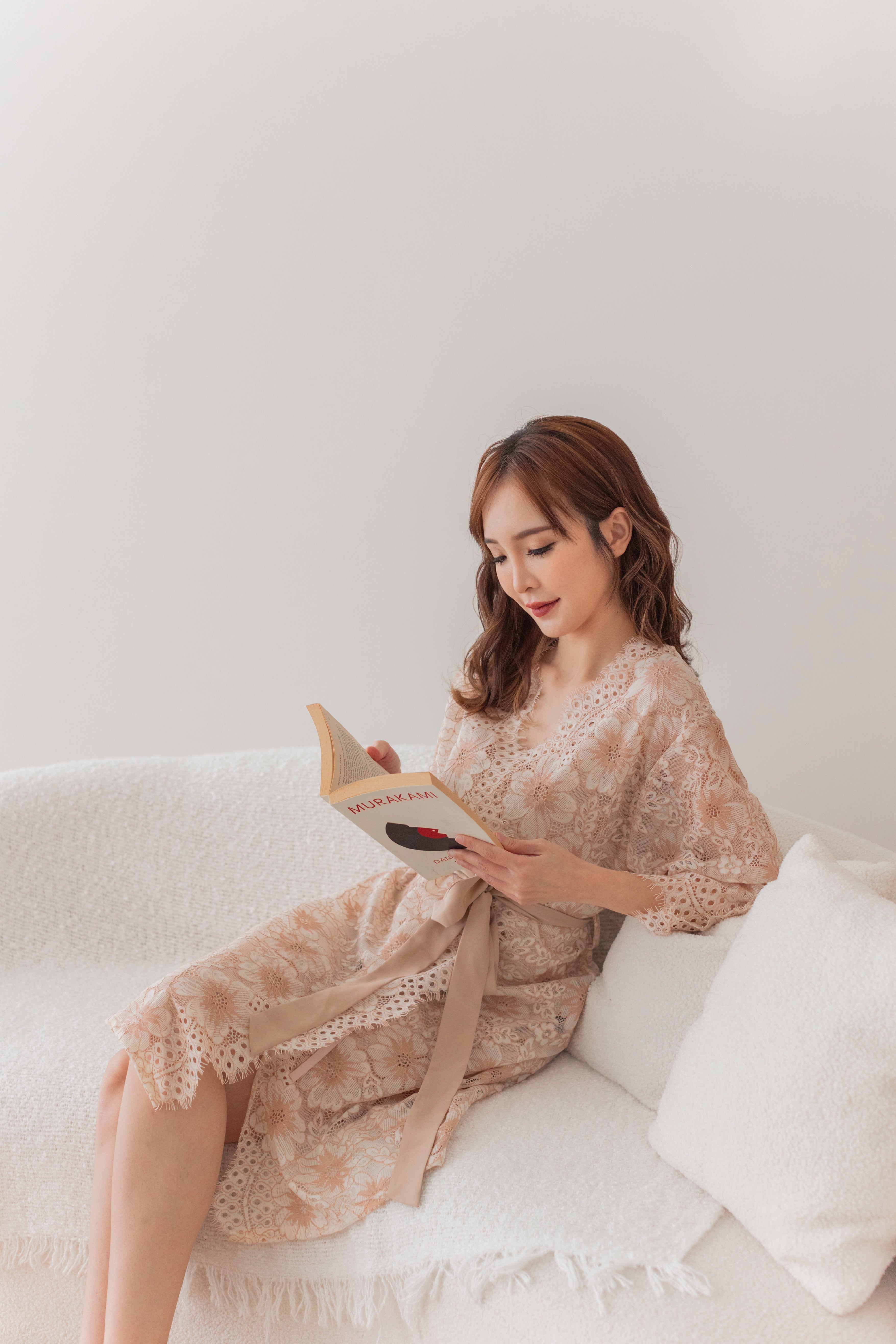Hanami Cotton Lace Robe