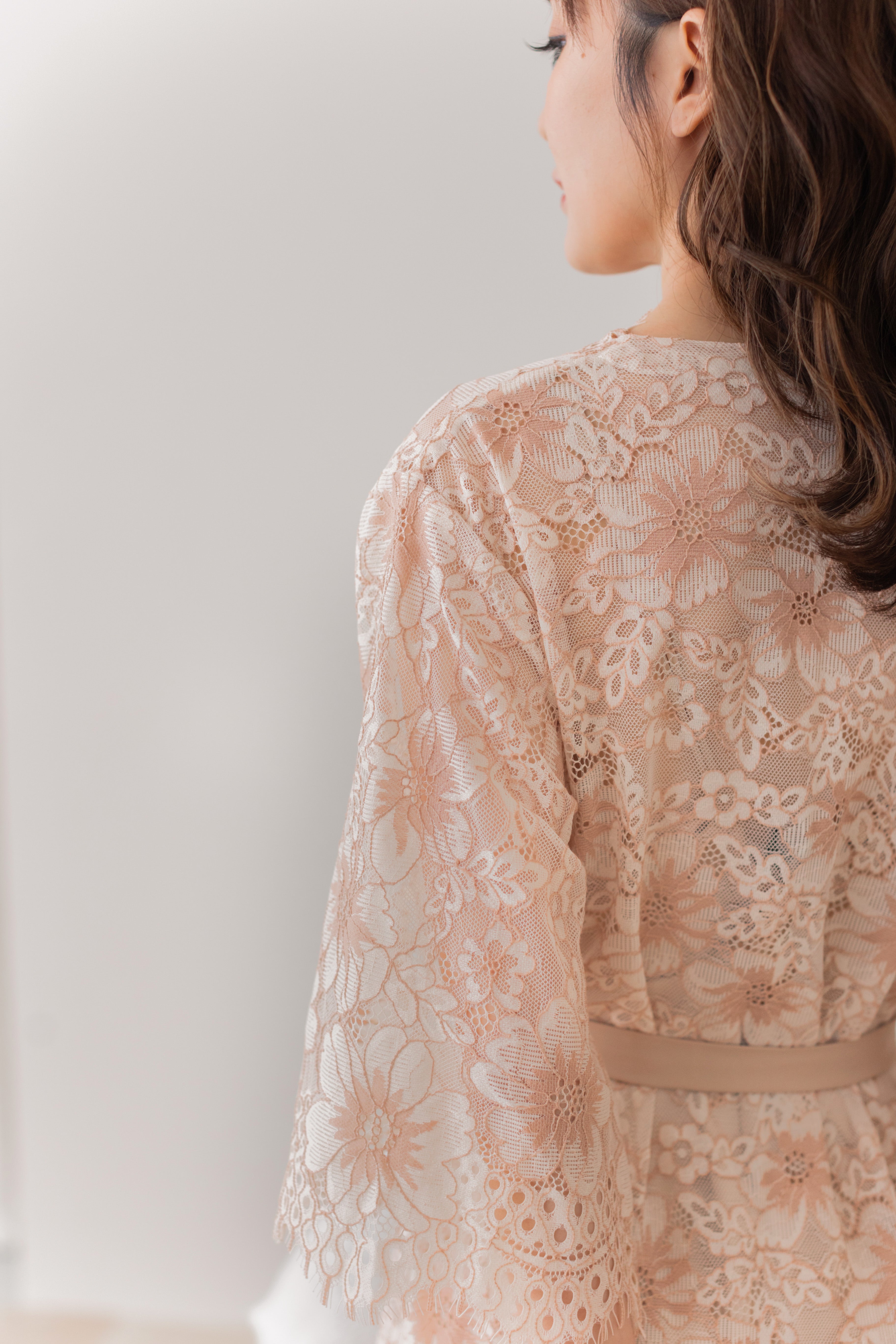 Hanami Cotton Lace Robe