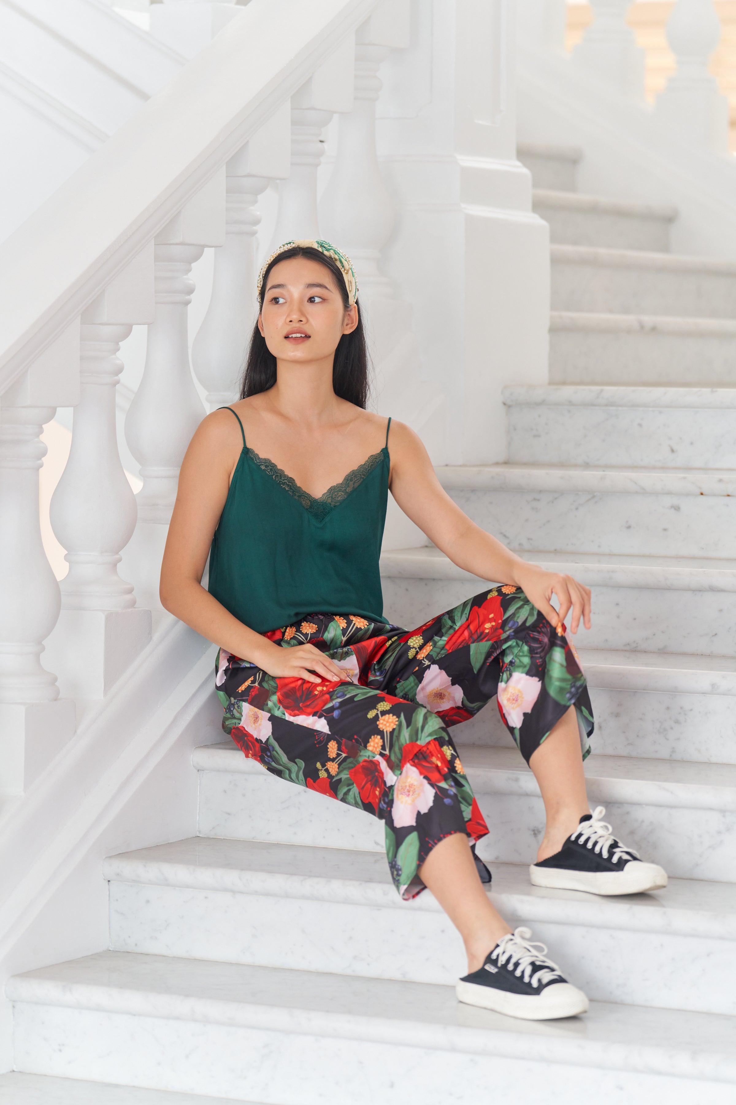 Midnight Merlot Flutter Pants