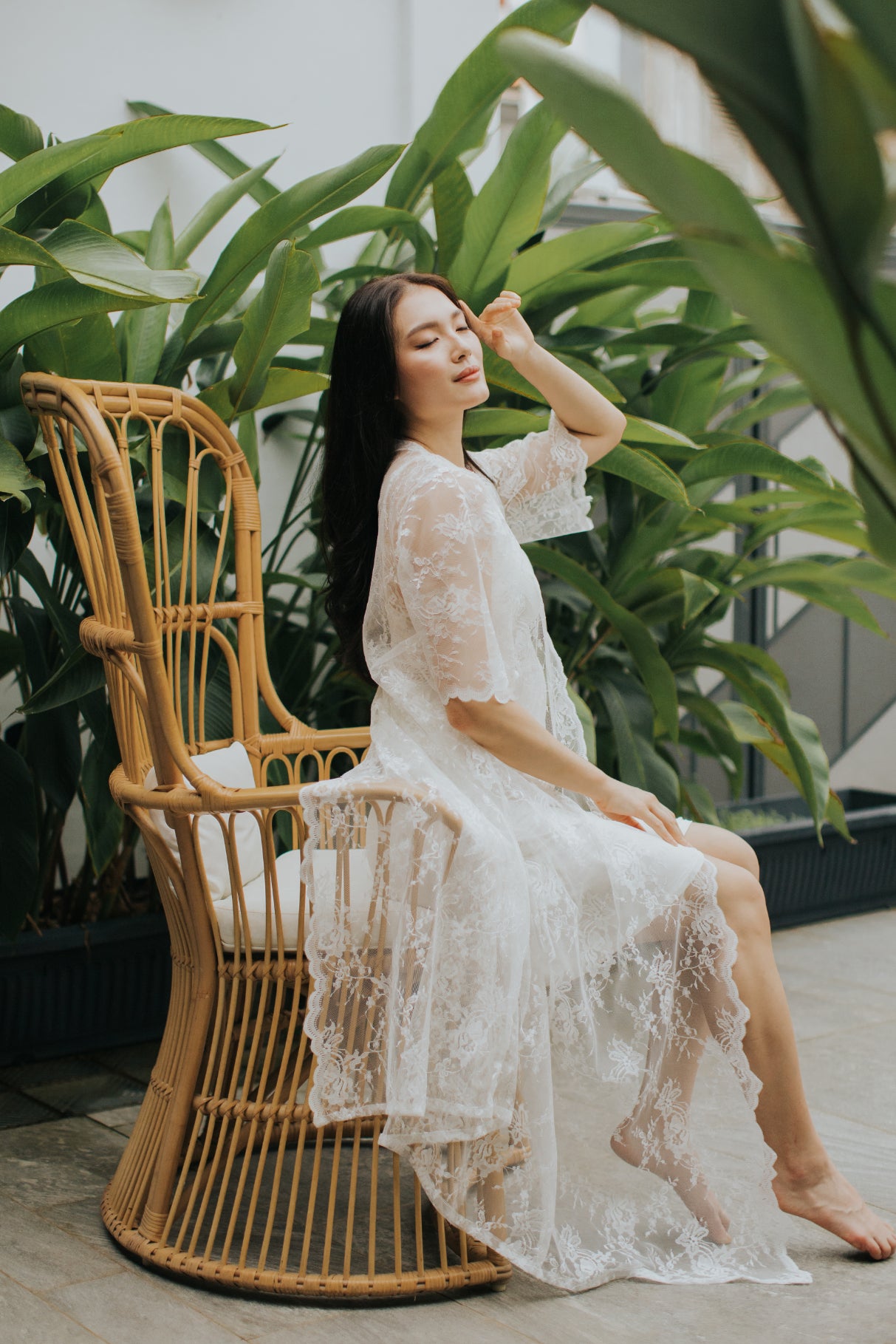 Eternity Lace Maxi Robe