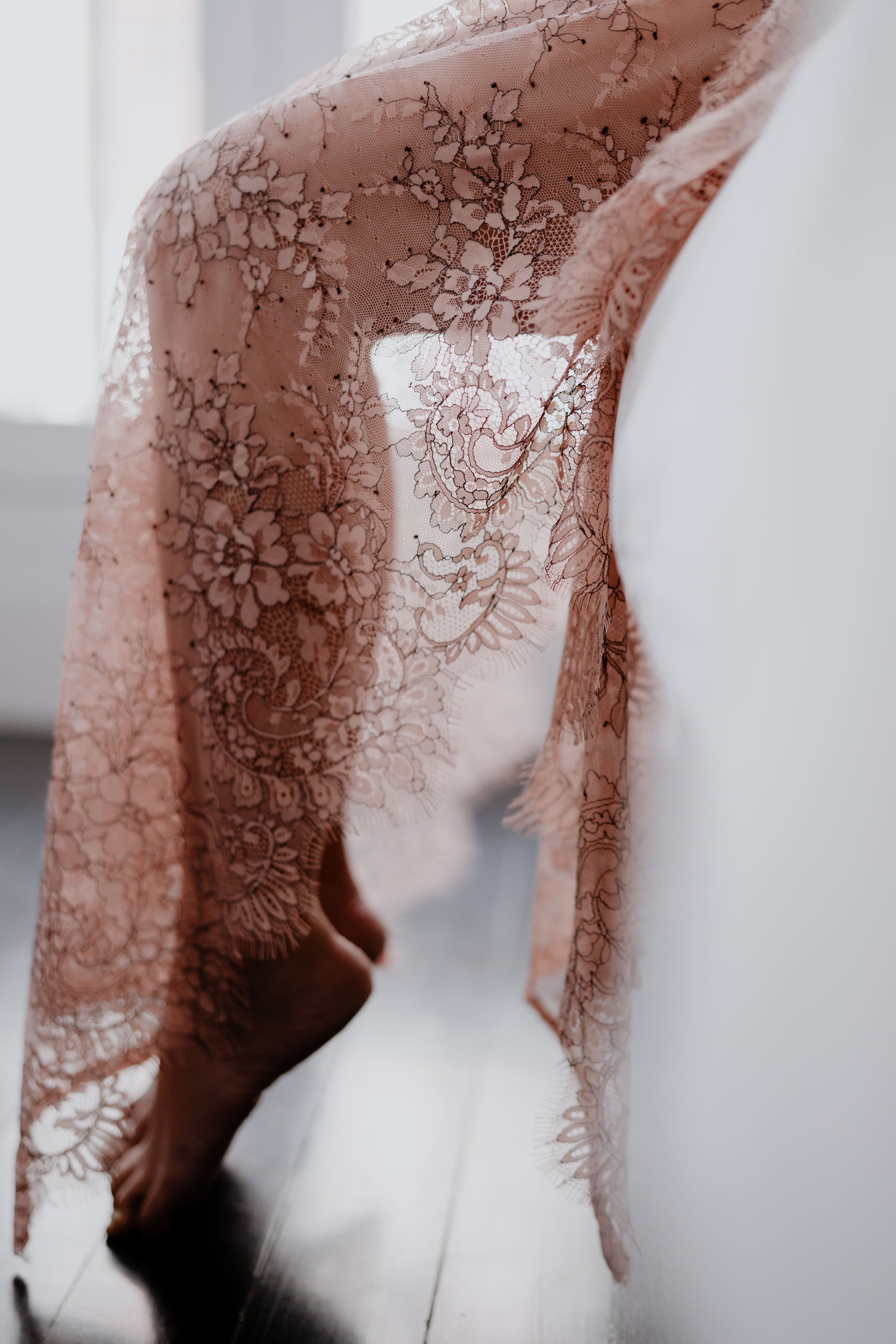 Limited Lace Kaftan (Pink) - Bells & Birds