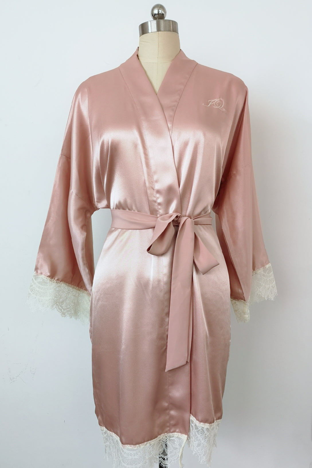 Bespoke Silk Robe - Bells & Birds