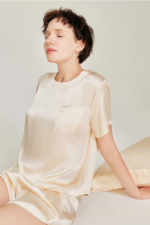 Mulberry Silk Lounge Set (Gold)