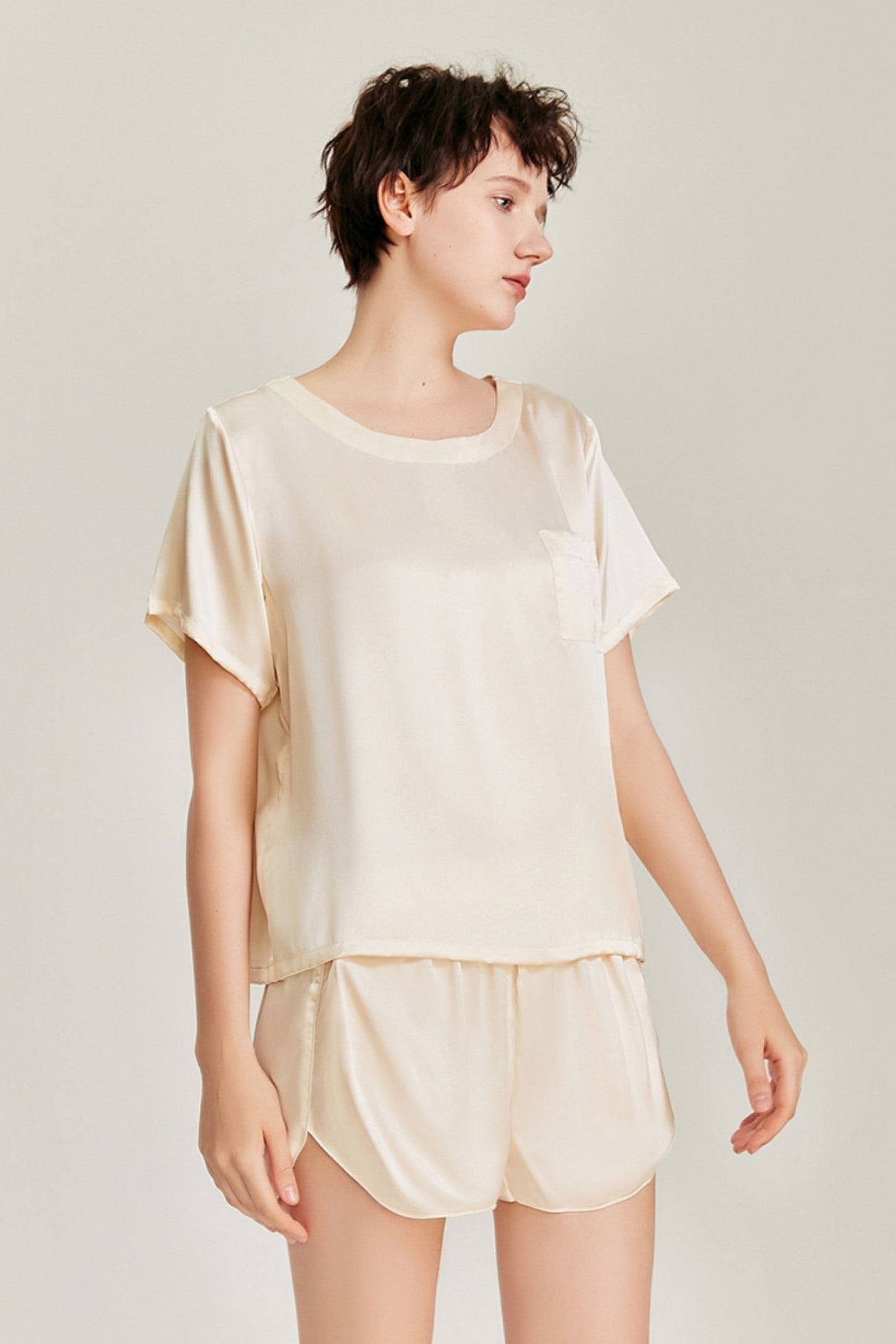 Mulberry Silk Lounge Set (Gold)