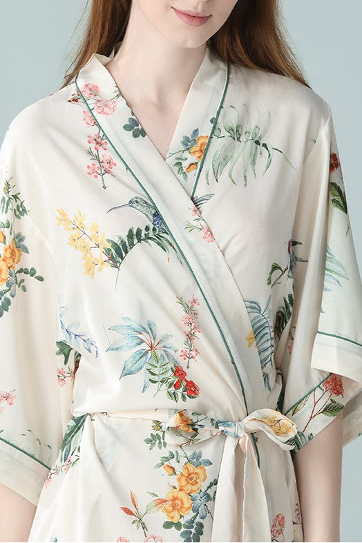 Paradiso Floral Robe