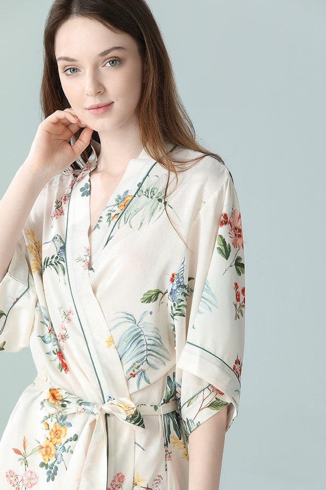 Paradiso Floral Robe