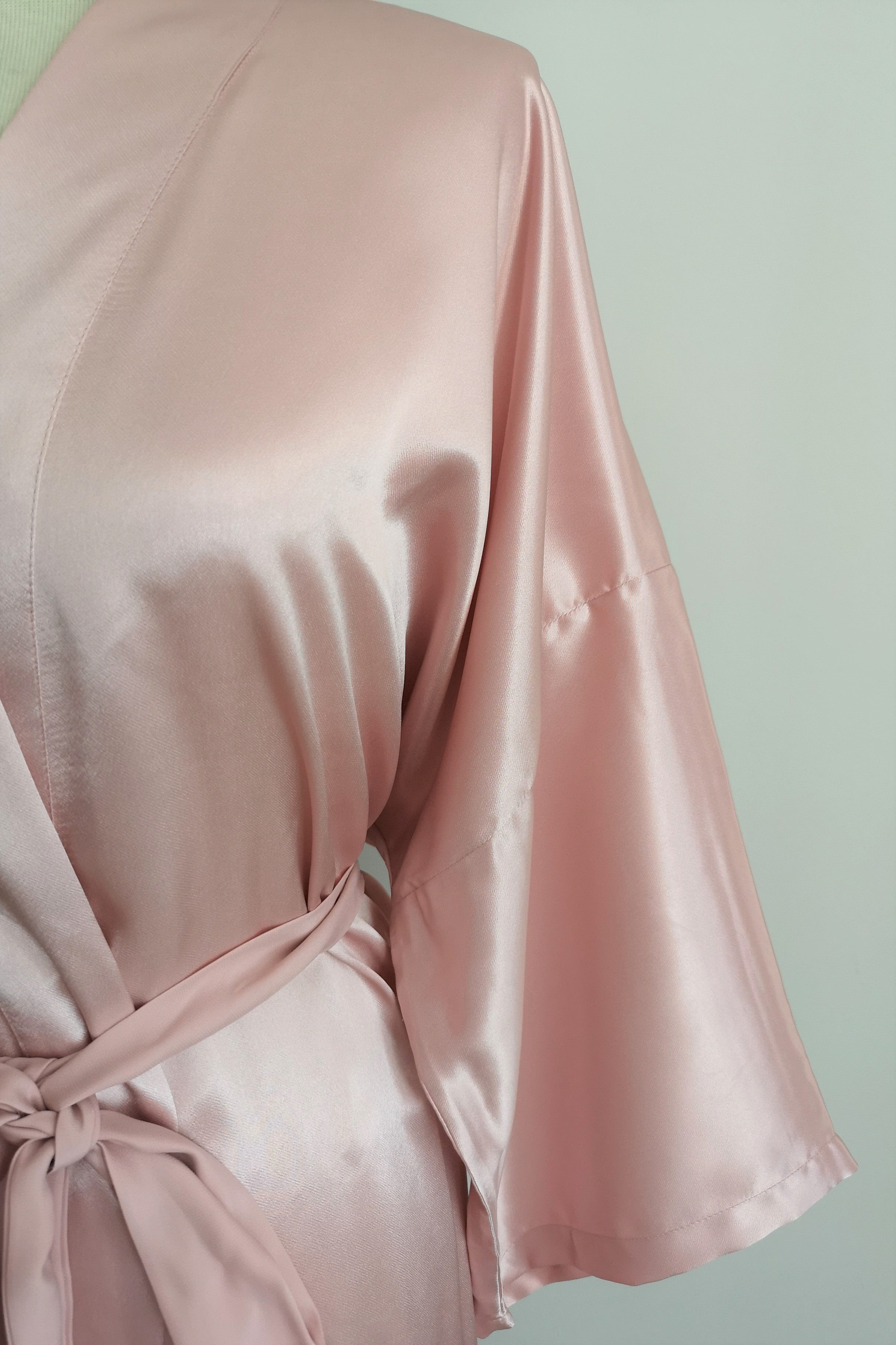 Classic Silk Robe (Sweet Pink)