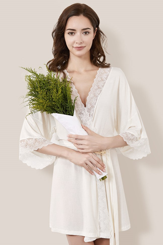 Sofia Cotton Robe (White)