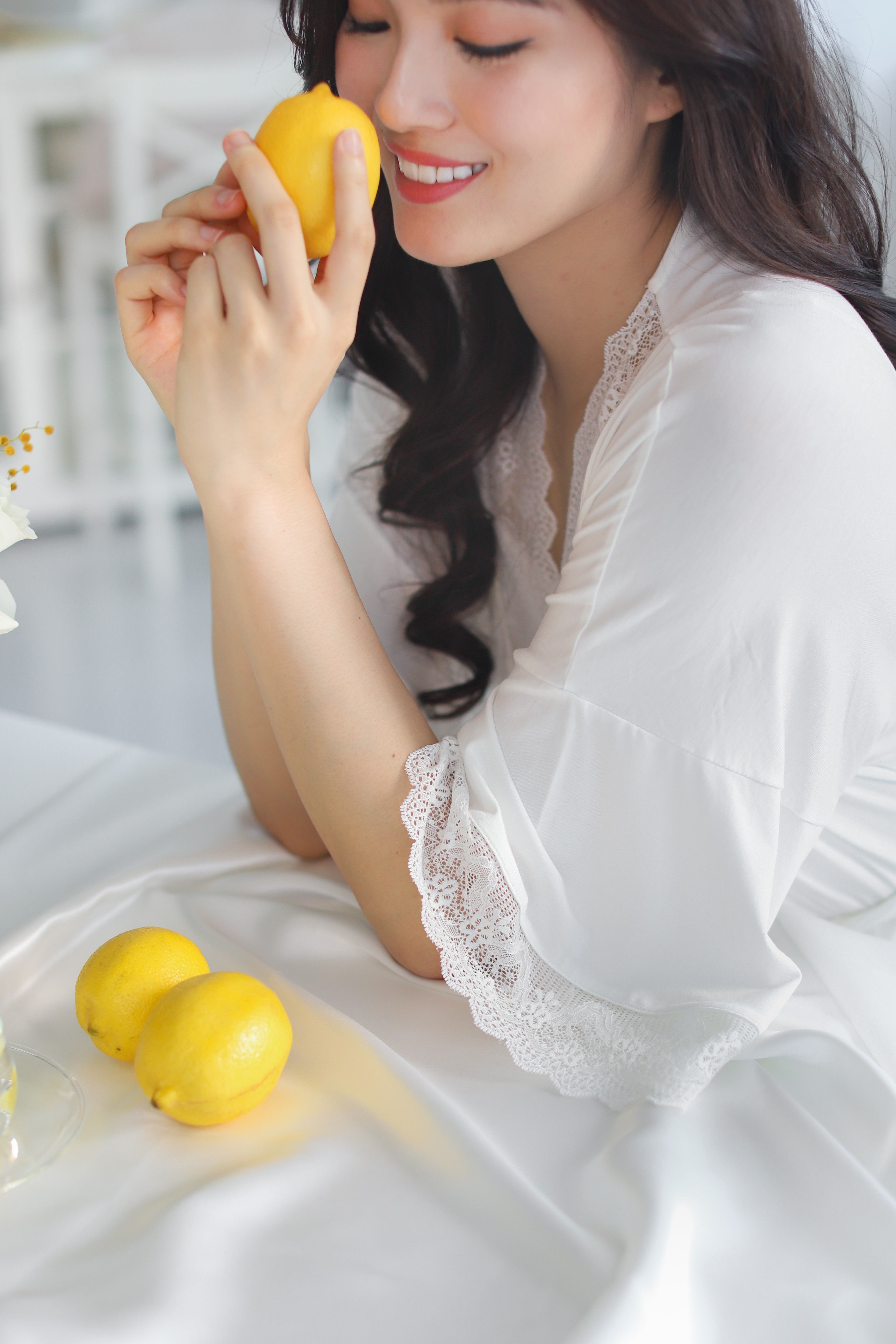 Sofia Cotton Robe (White)
