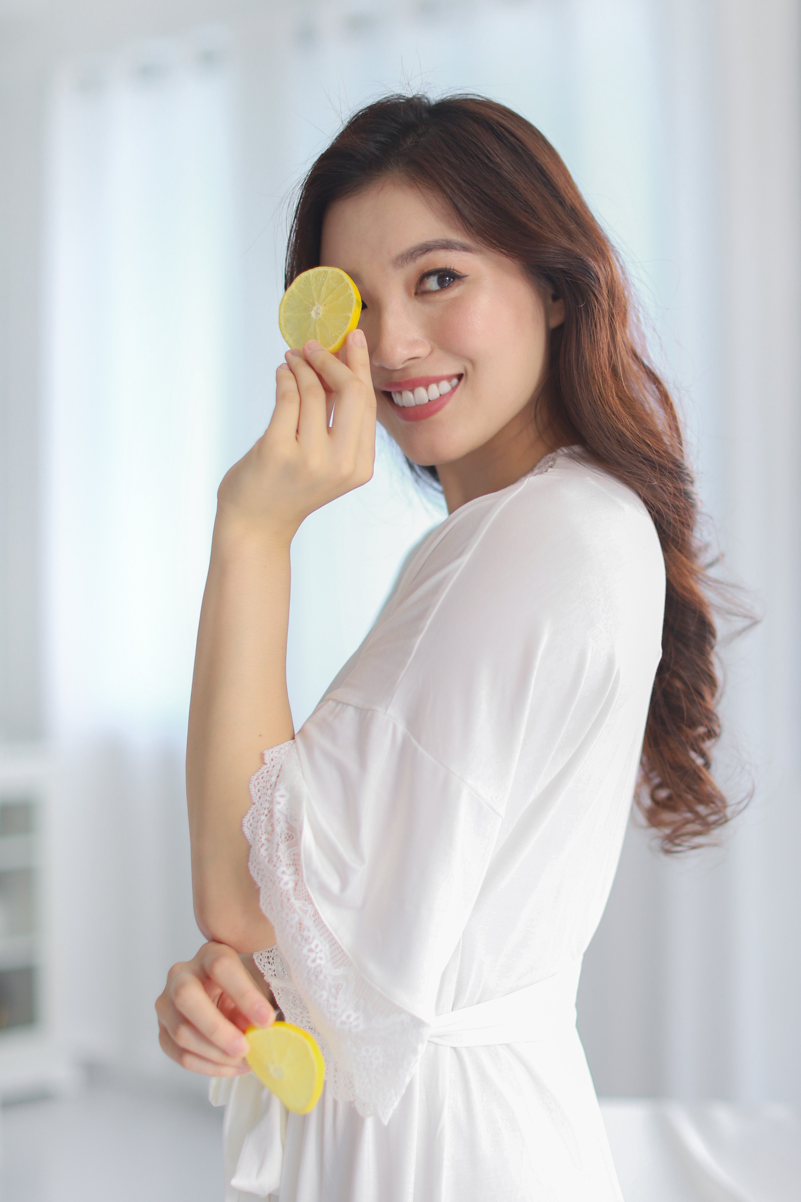 Sofia Cotton Robe (White)